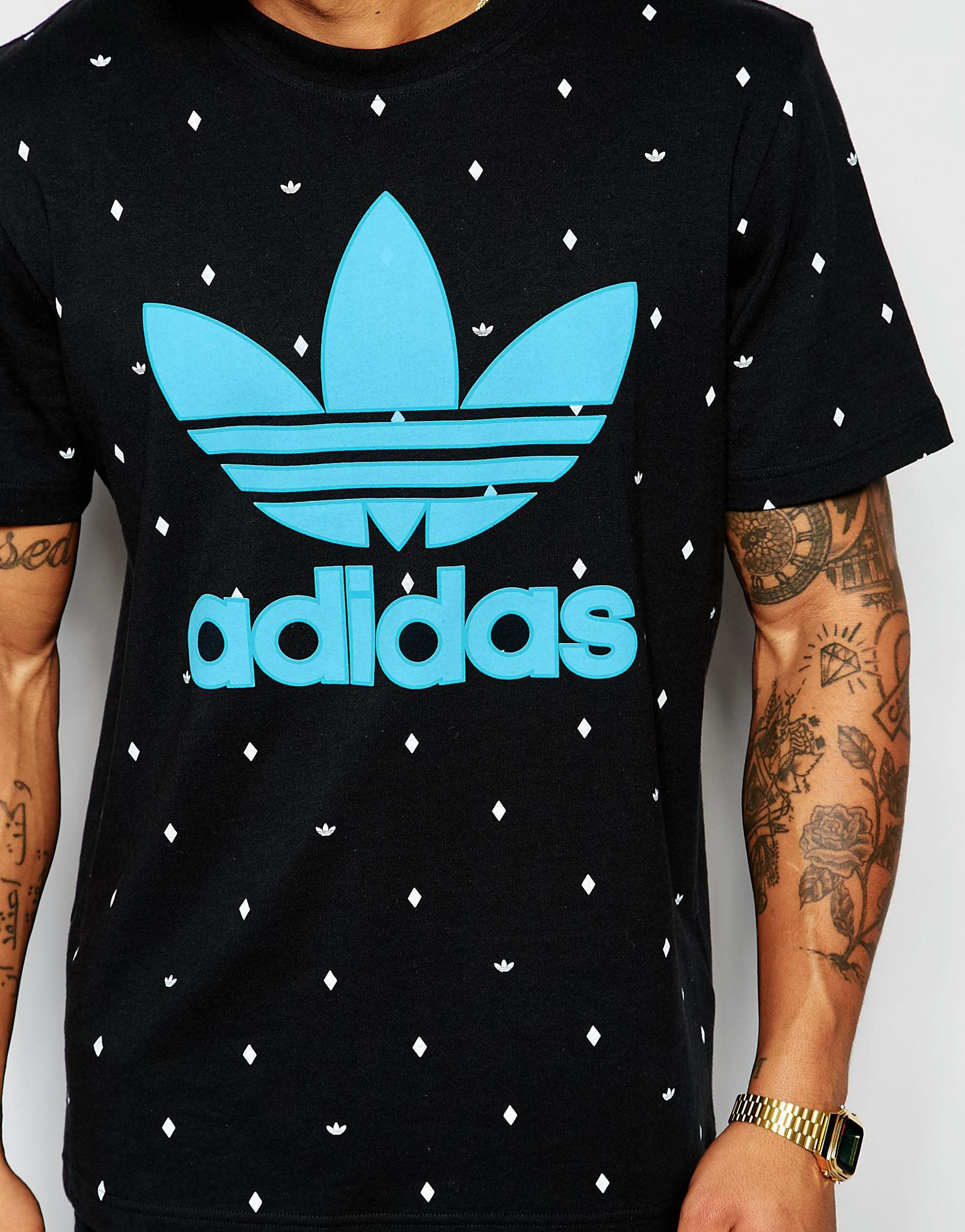 adidas polka dot t shirt