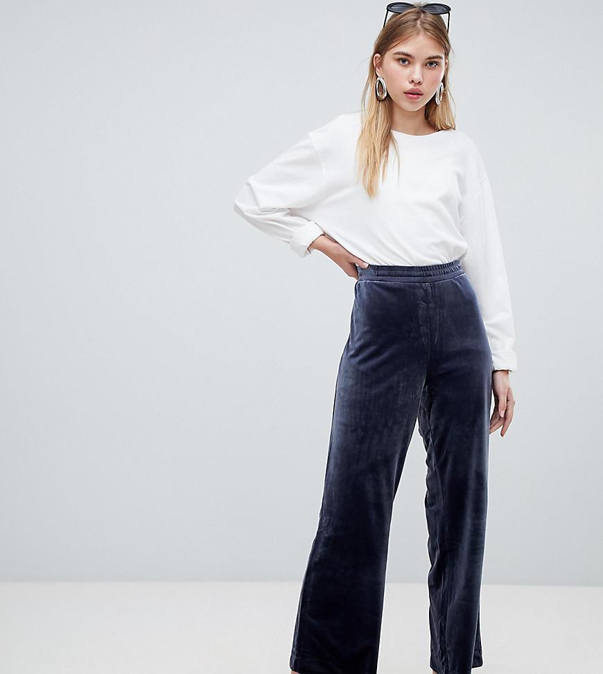 navy velvet pants