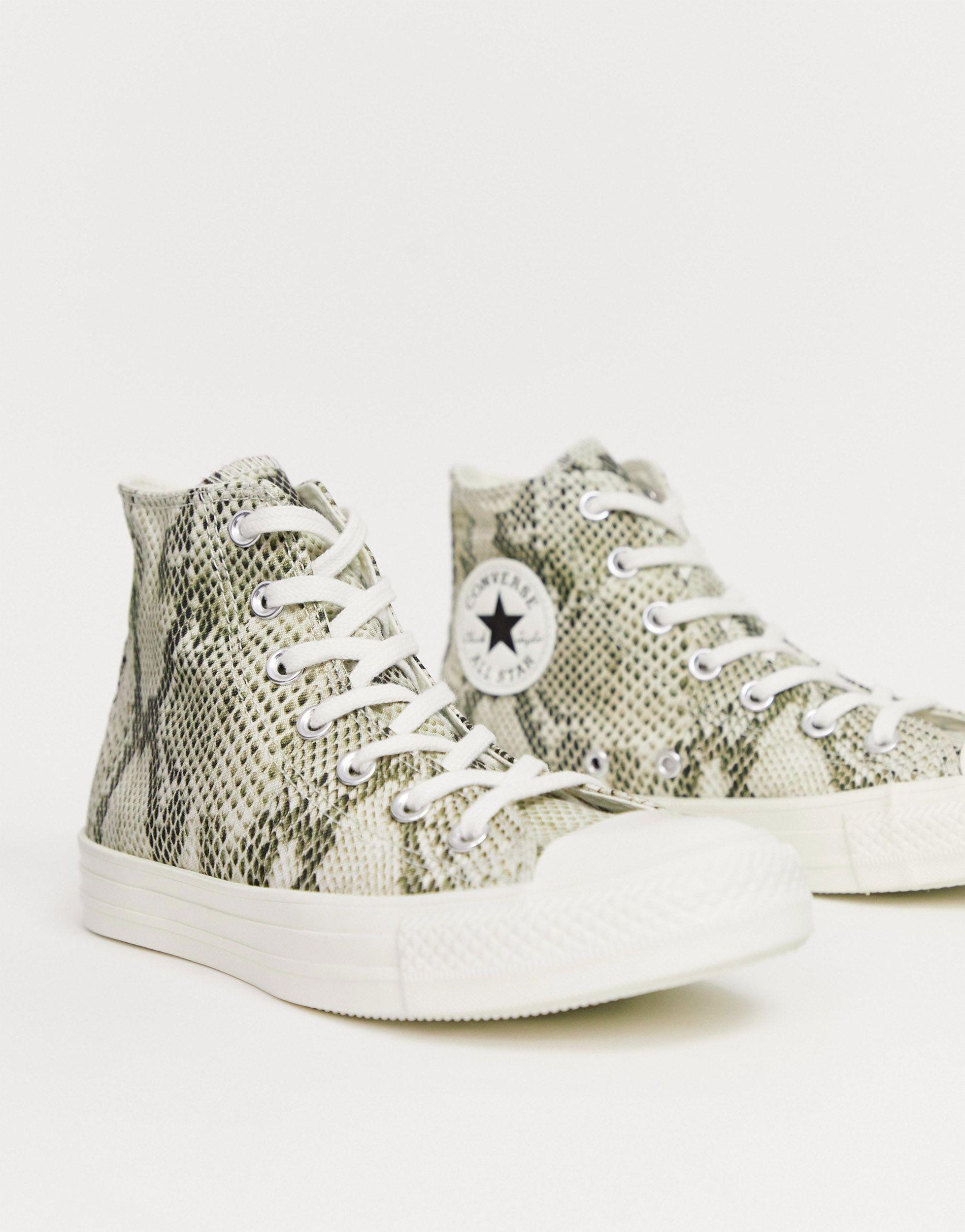 Chuck Taylor Baskets effet serpent Converse en coloris Chuck Taylor Baskets effet serpent Converse en coloris