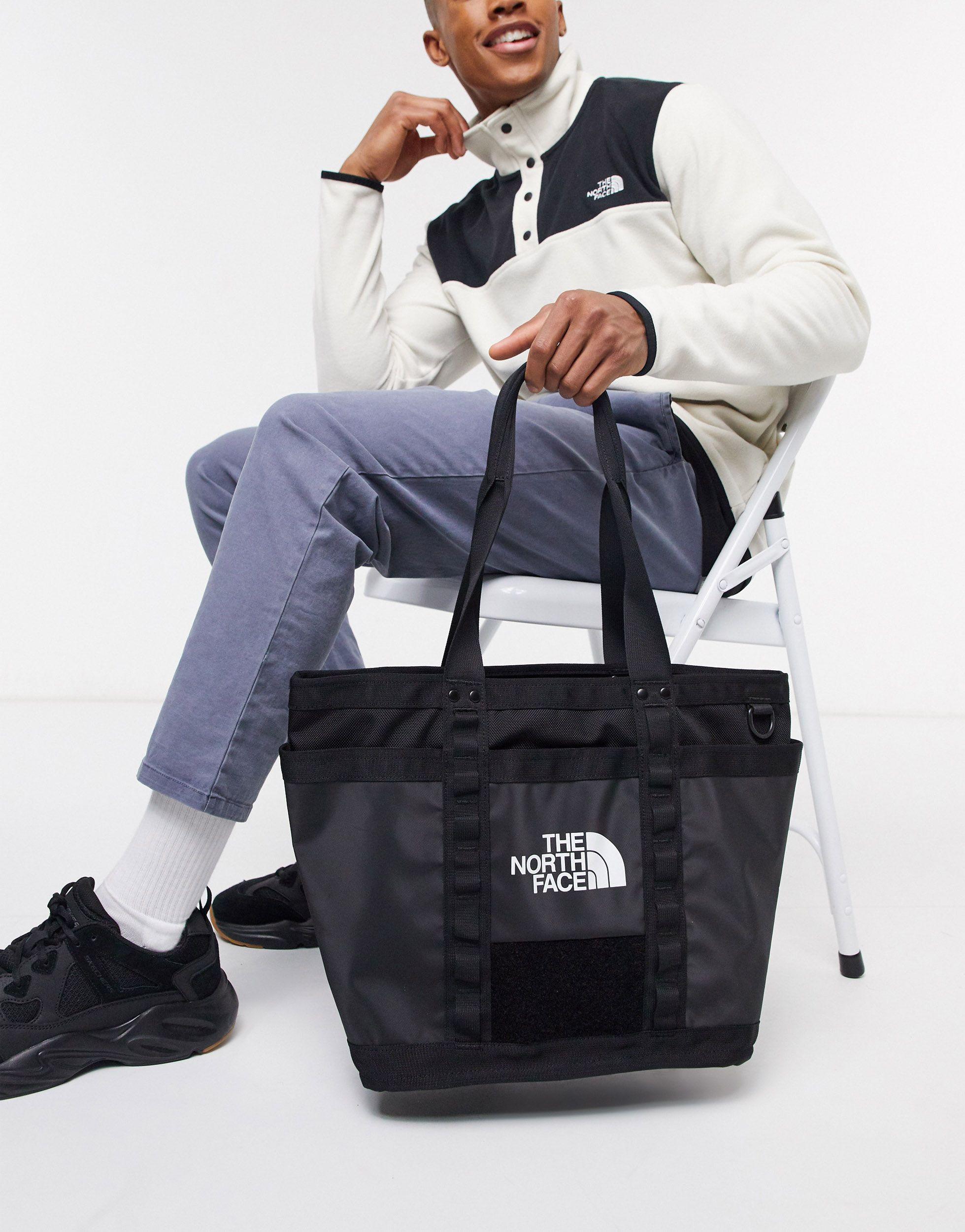 The North Face Explore Utility Tote Bag in Black for Men | Lyst