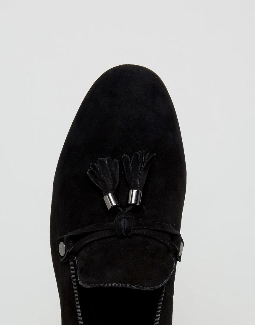 ALDO Mccrery Suede Tassel Loafers in Black for Men | Lyst display picture 1