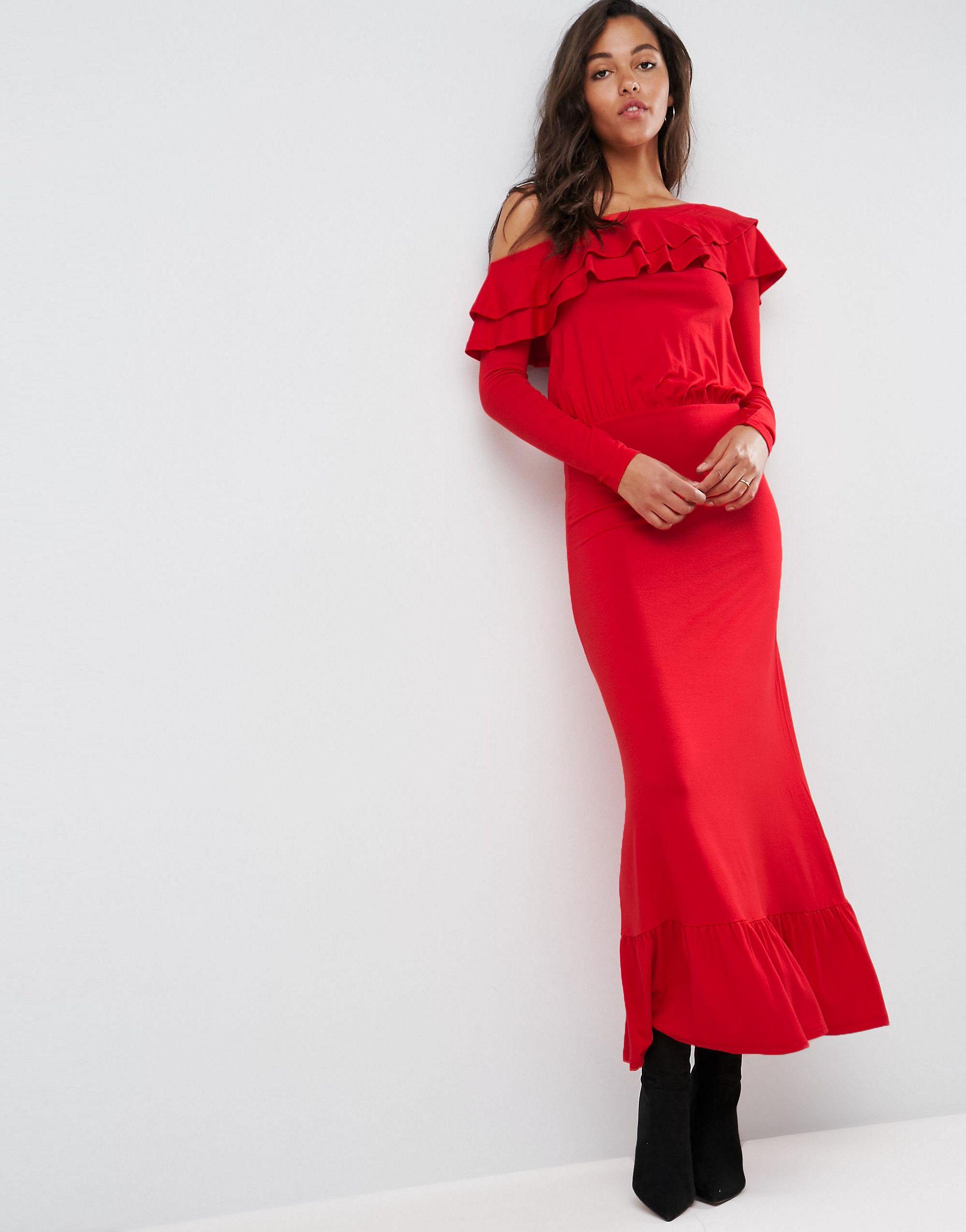 robe salsa rouge