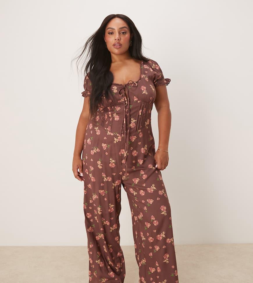 Asos Design Curve Culotte Jumpsuit ASOS Curve ASOS DESIGN Curve