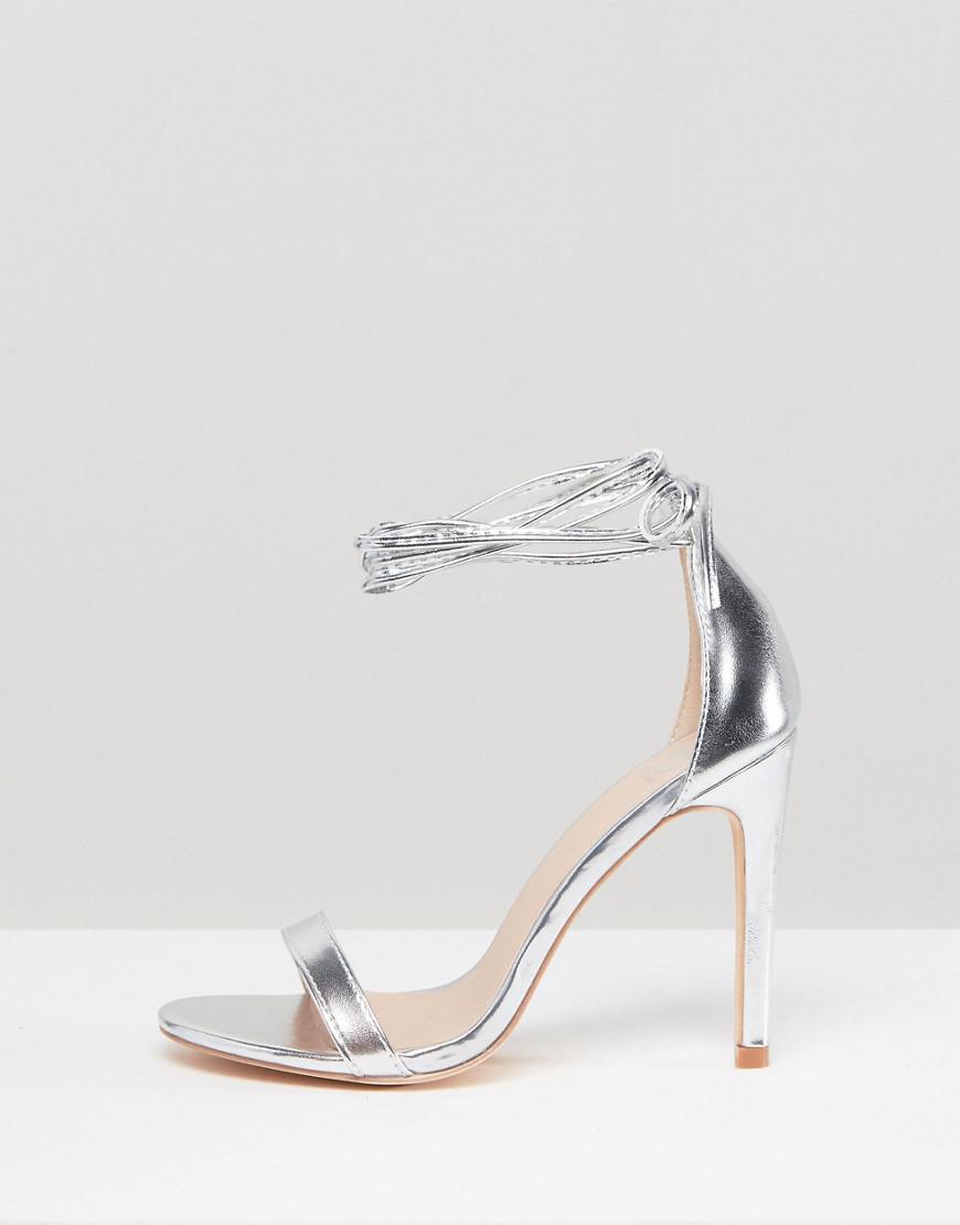 true decadence silver heeled sandals