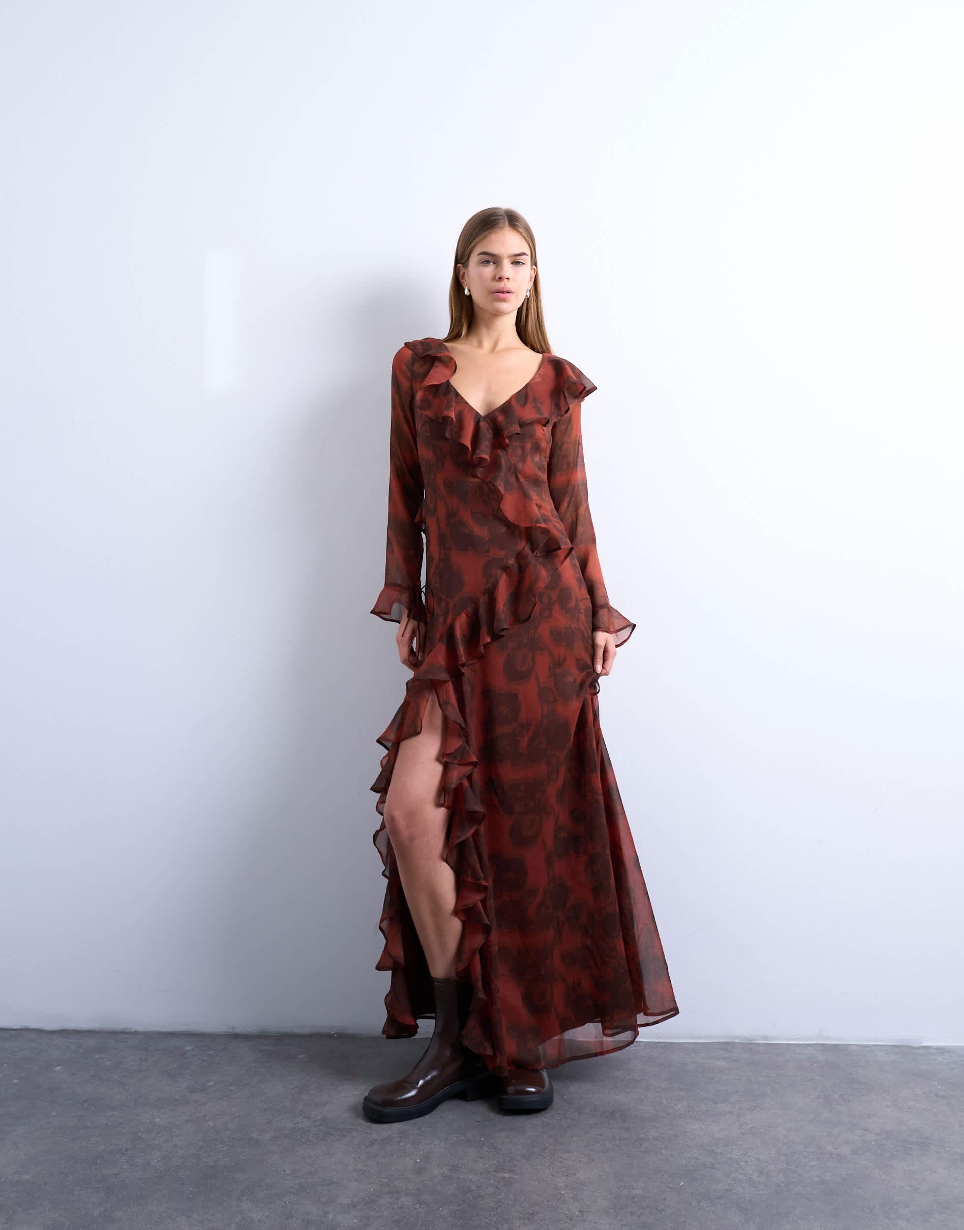 topshop long sleeve maxi sweater dress Topshop Long Sleeve Sweater Dress