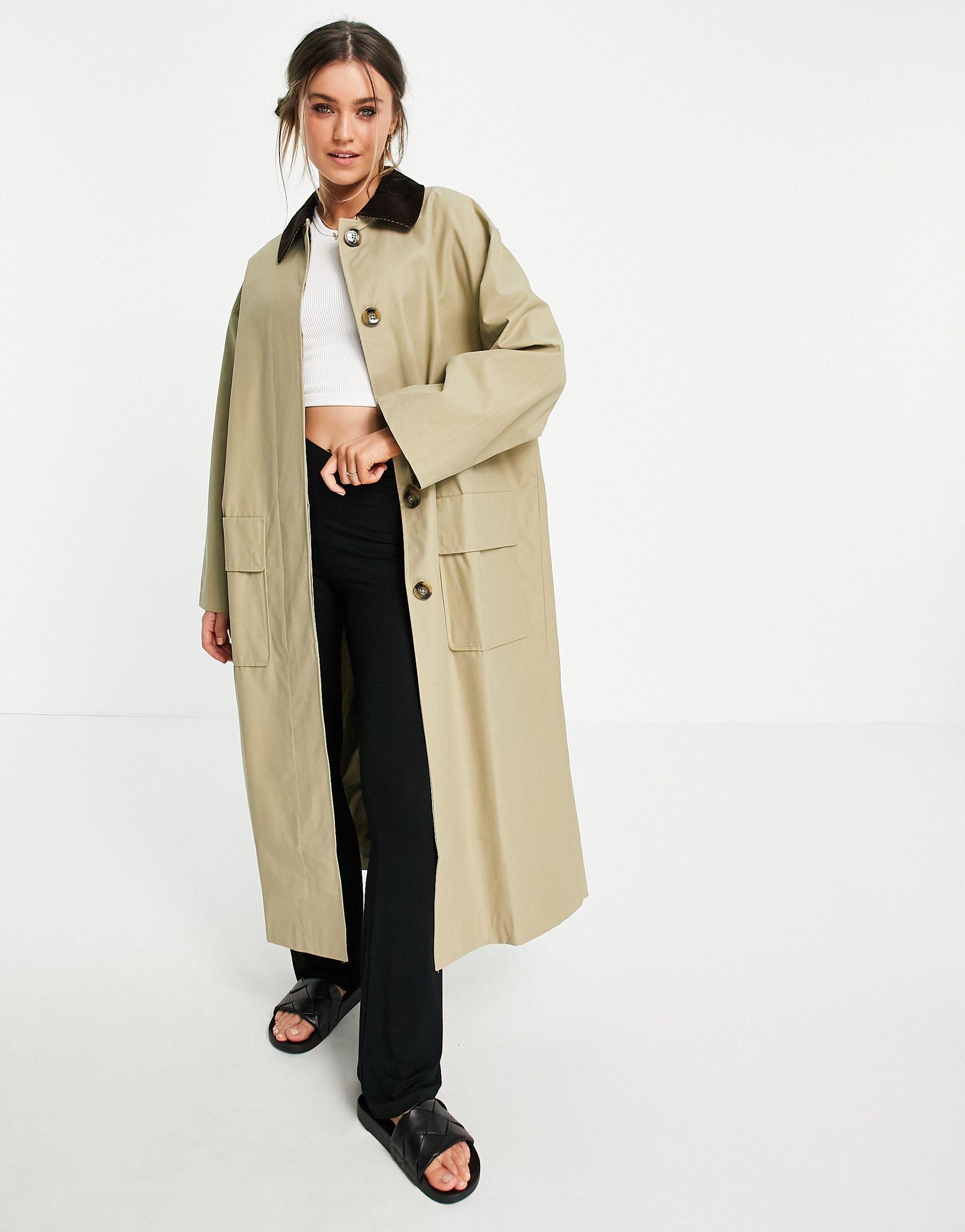 Brown boyfriend coat Clearance