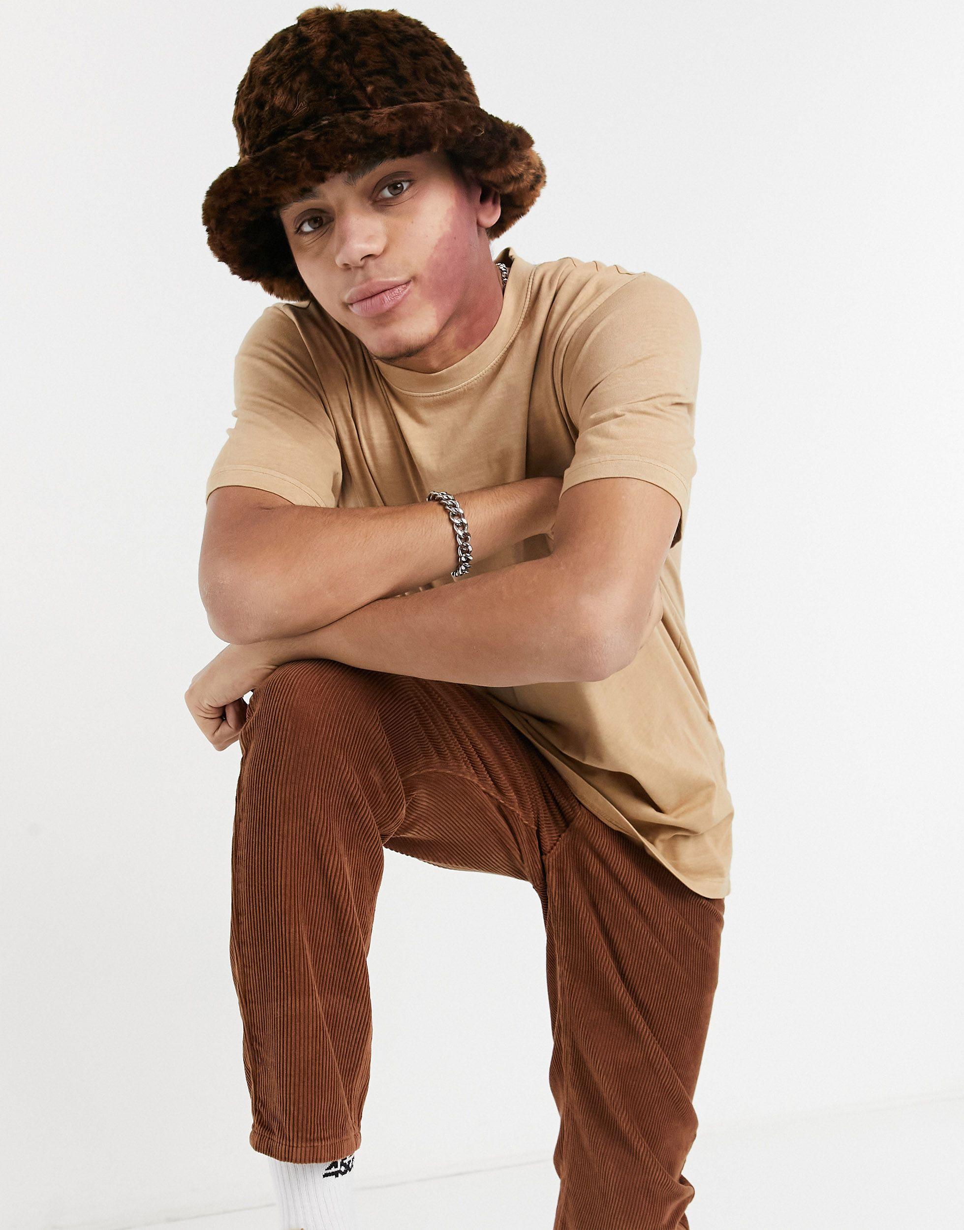 Kangol Faux Fur Leopard Bucket Hat in 