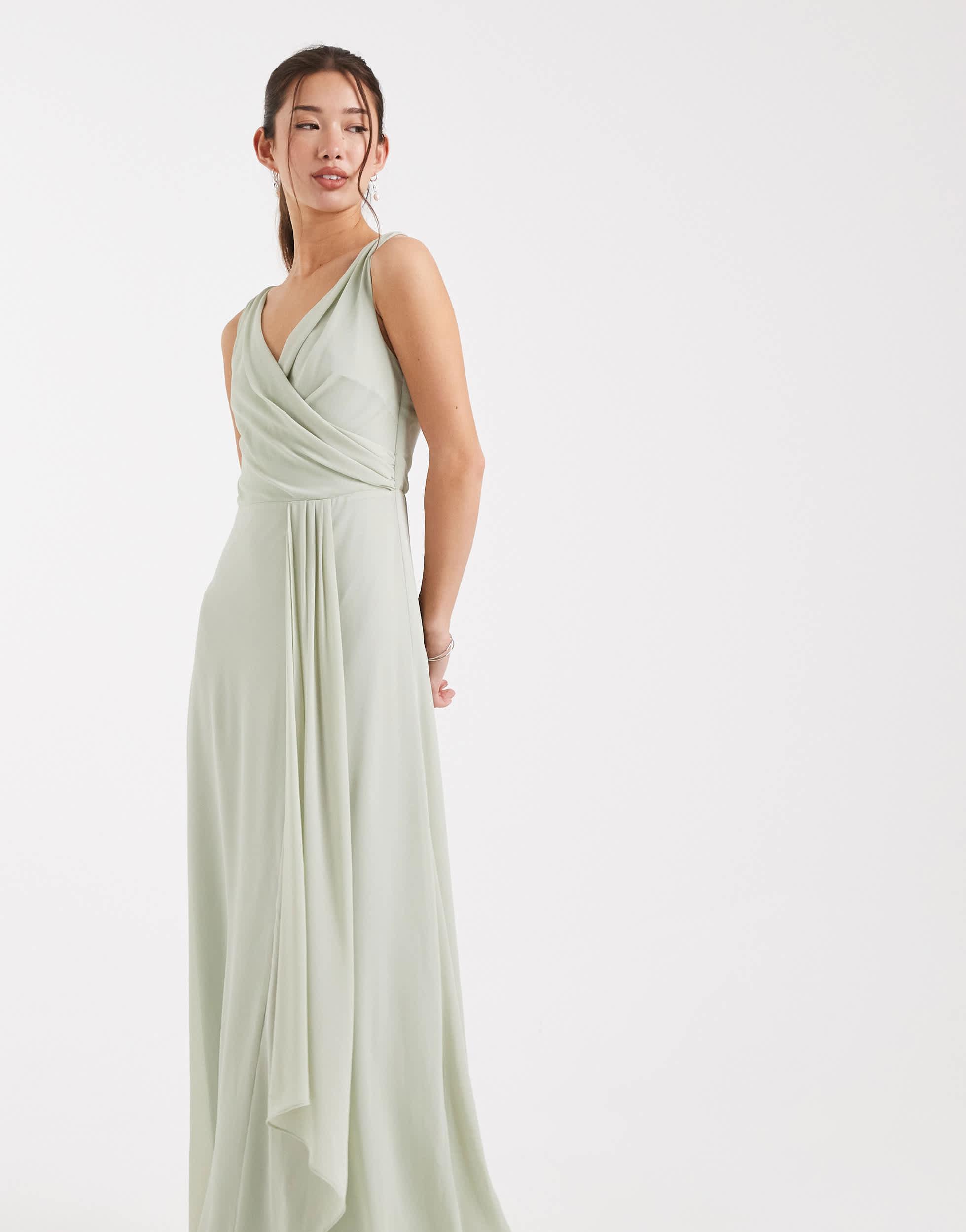 Tfnc London Tfnc Sage Green Bridesmaid Dress TFNC London Bridesmaid Dresses  For Women Lyst