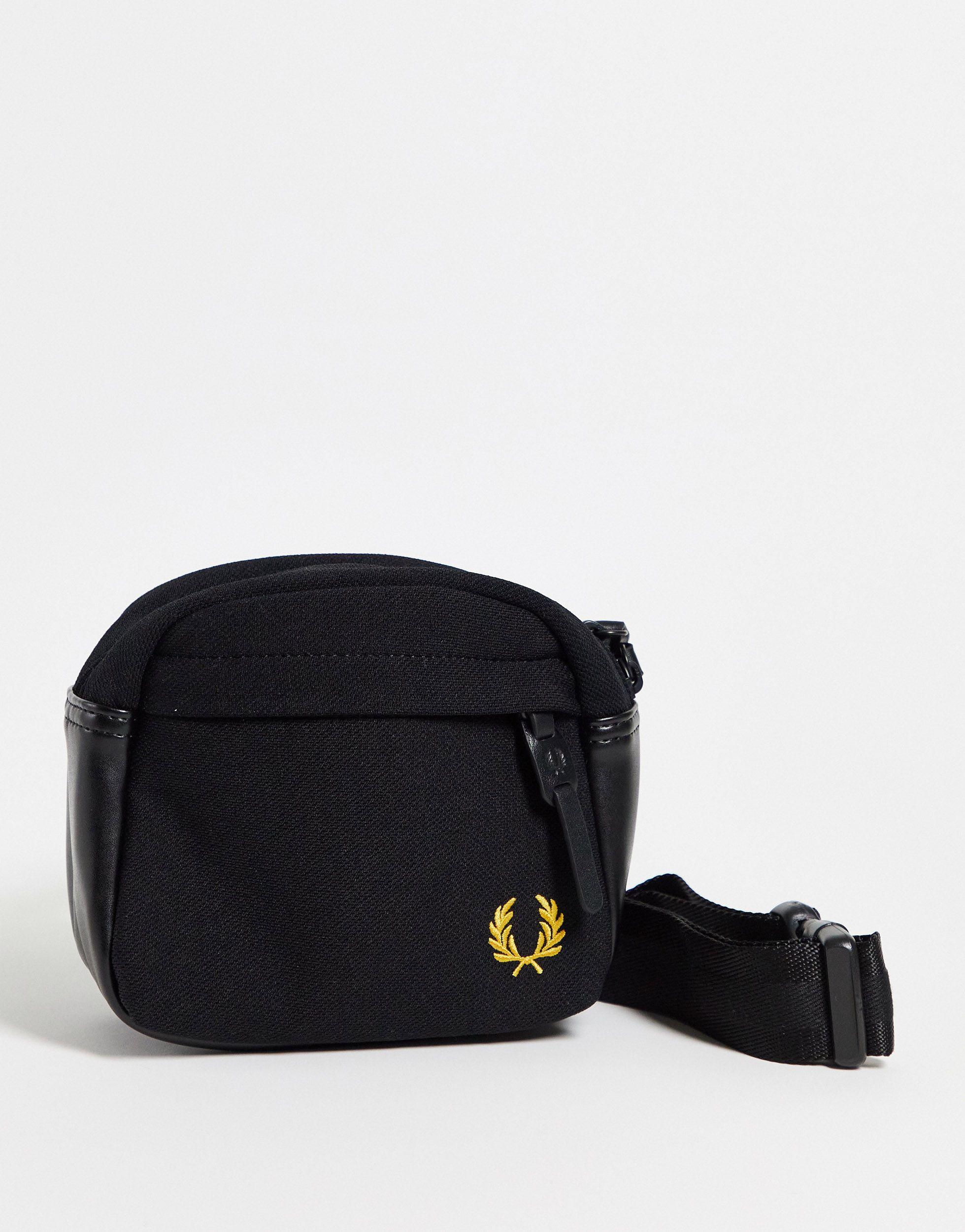 Fred Perry CONTRAST TAPE BACKPACK Black - Fast delivery | Spartoo Europe !  - Bags Rucksacks Men 114,40 €