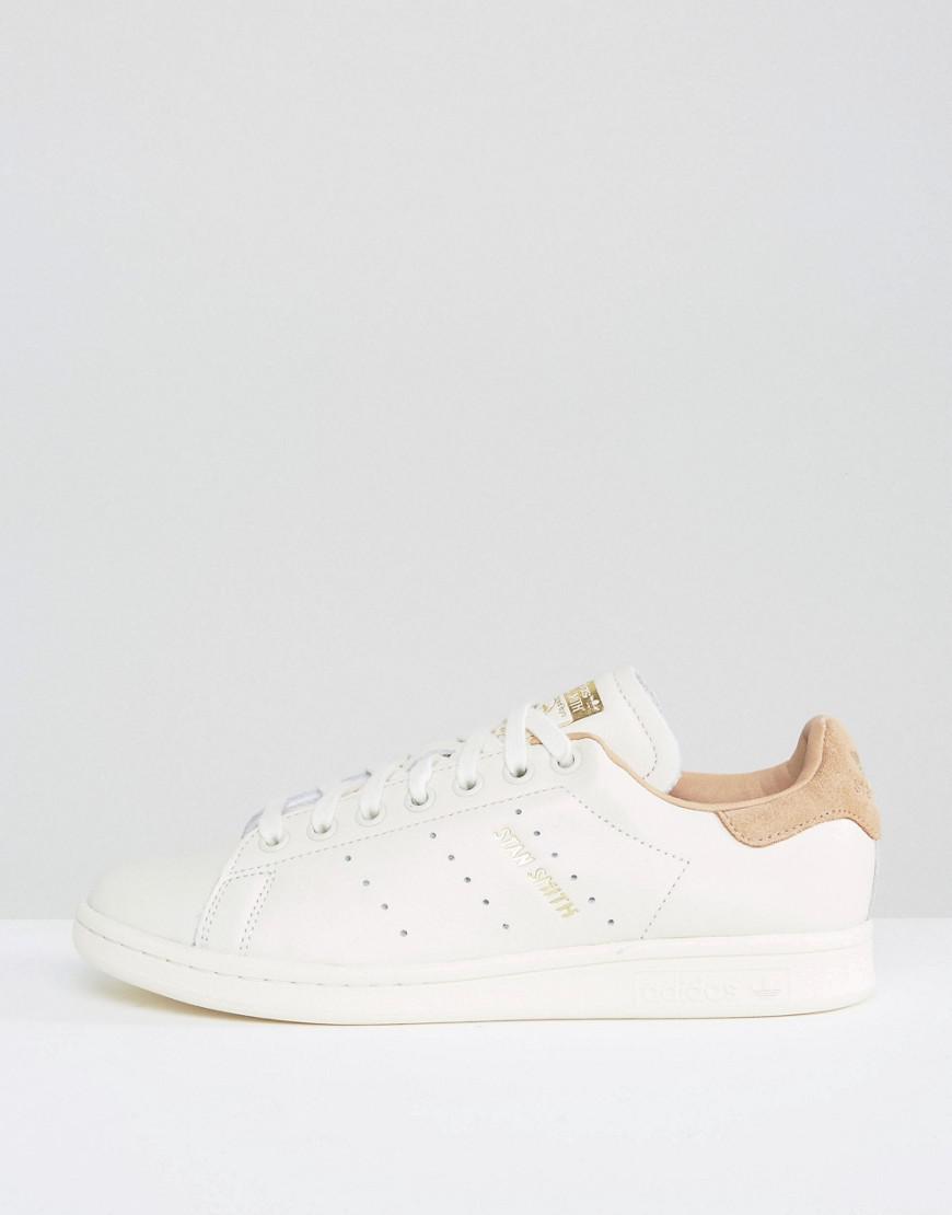 adidas Originals Leather Originals Off White Stan Smith Sneakers With Tan  Trim | Lyst