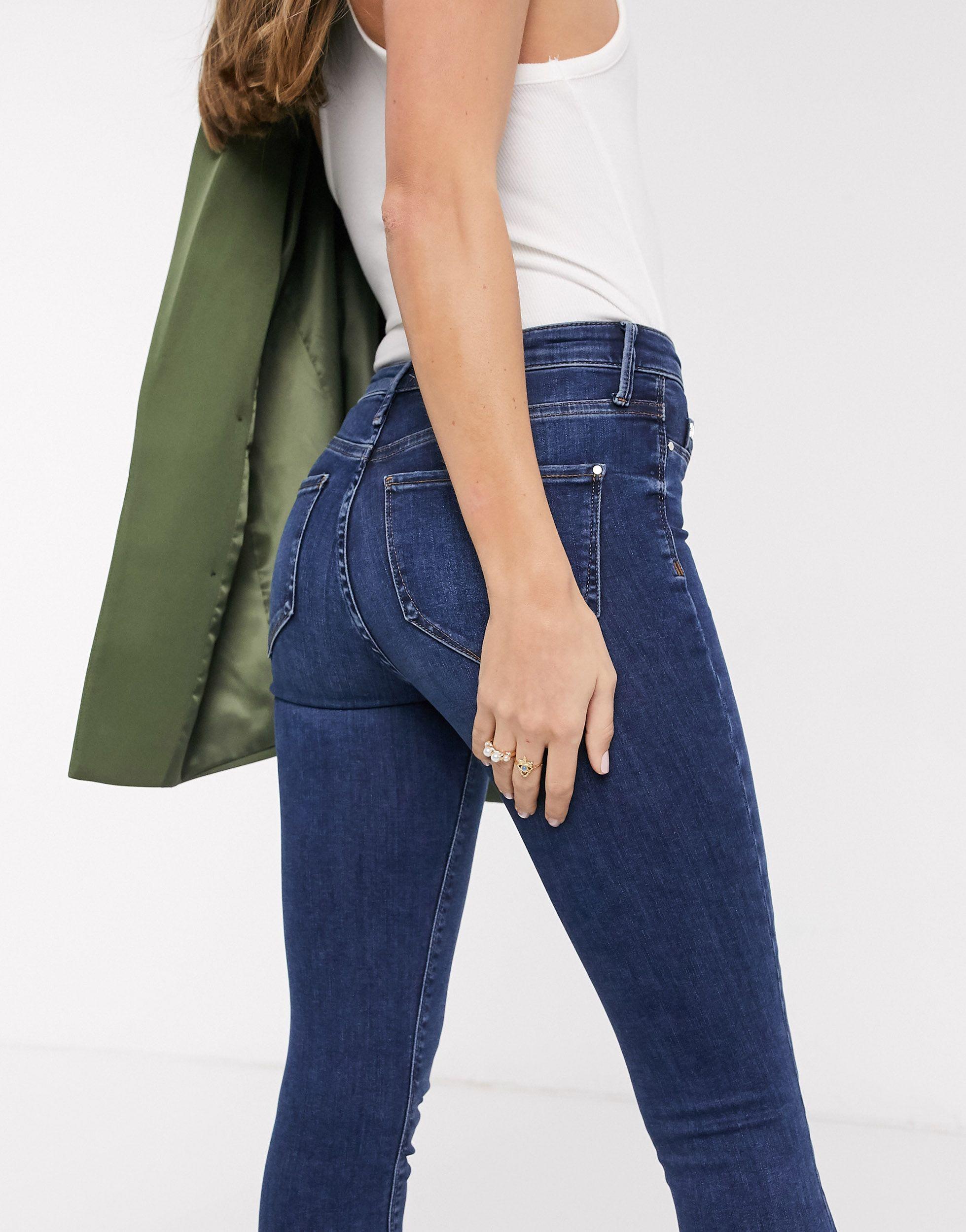 River Island Denim Molly Raw Hem Skinny 