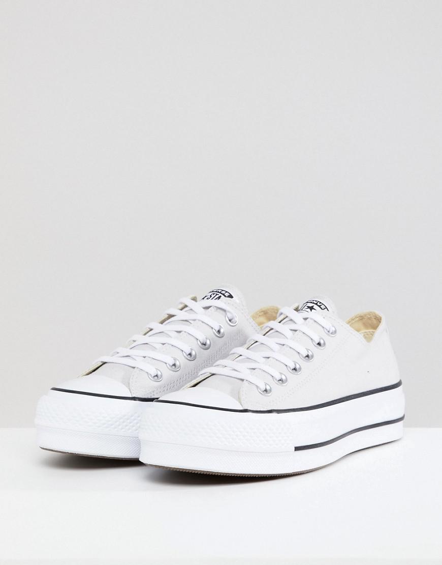 Converse Chuck Taylor All Star Platform Trainers In Grey in Grey