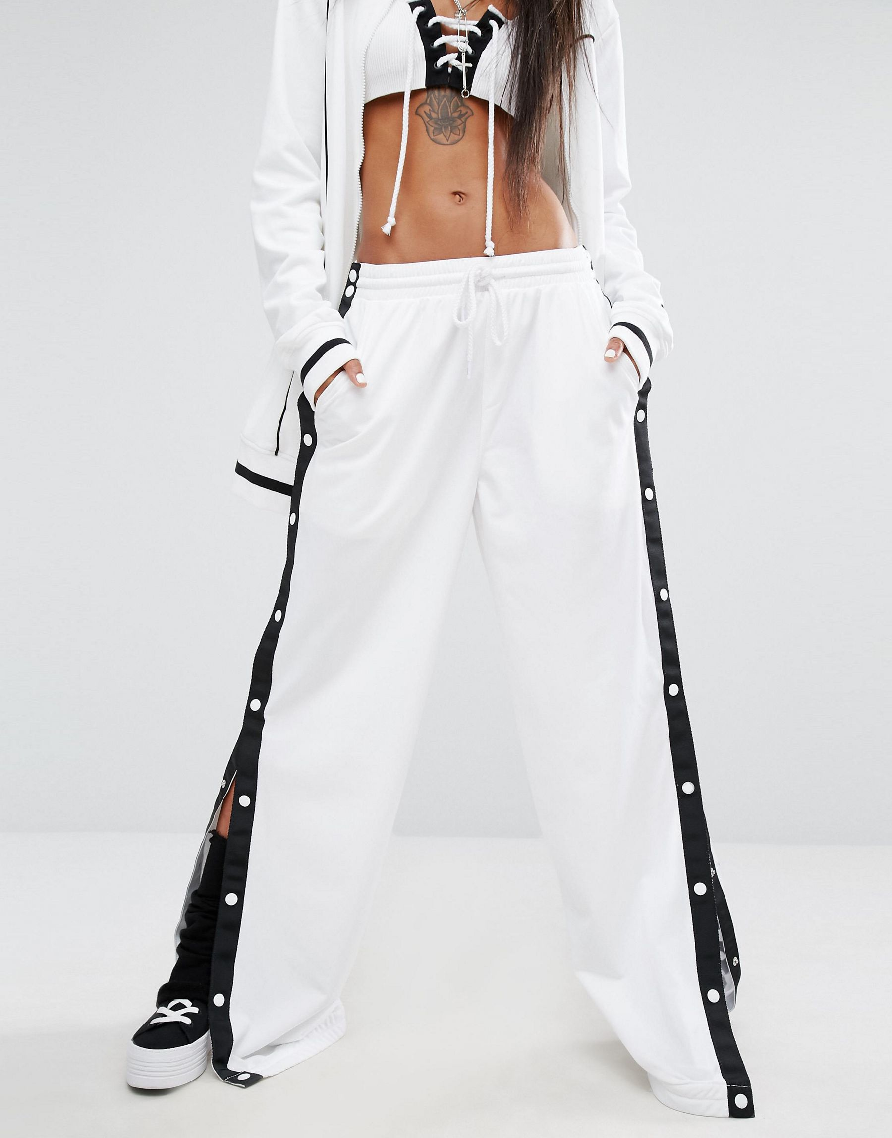 PUMA Fenty X By Rihanna Track Pants With Side Poppers - White | Lyst