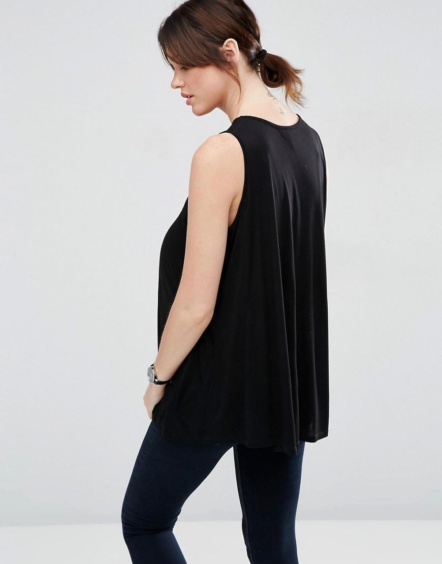 Lyst - Asos Swing Tank 2 Pack Save 25% in Black