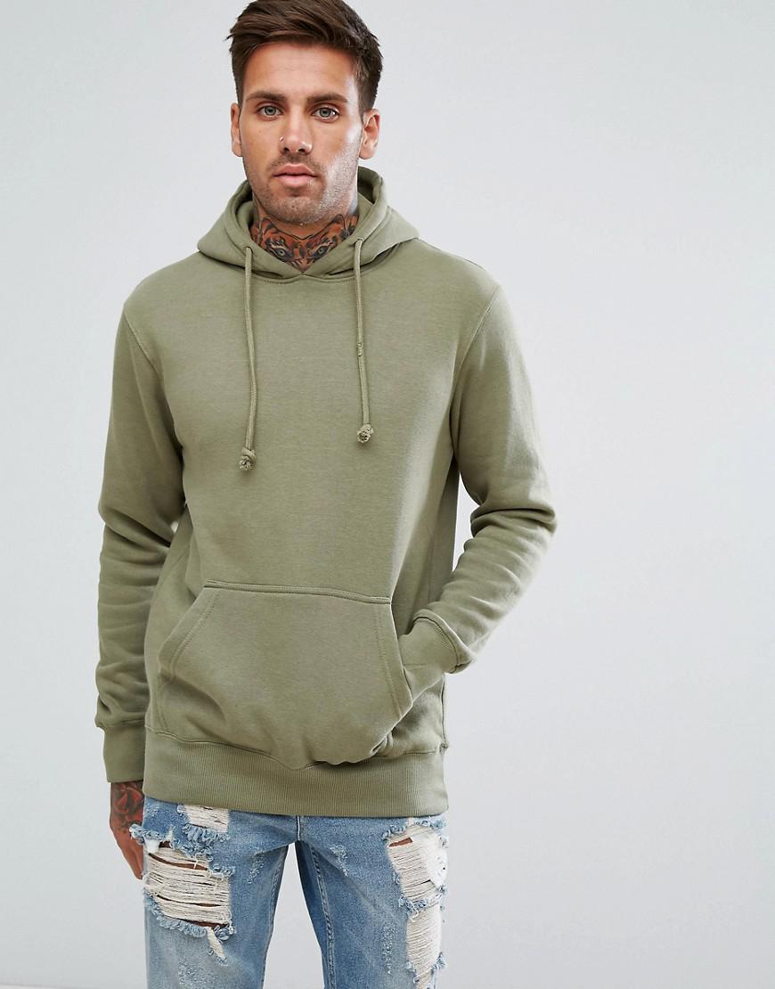 pull and bear hoodie green