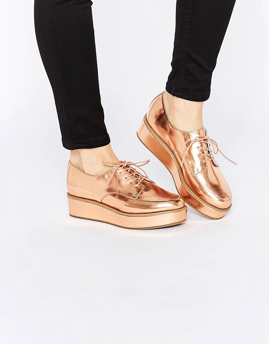 asos metallic shoes