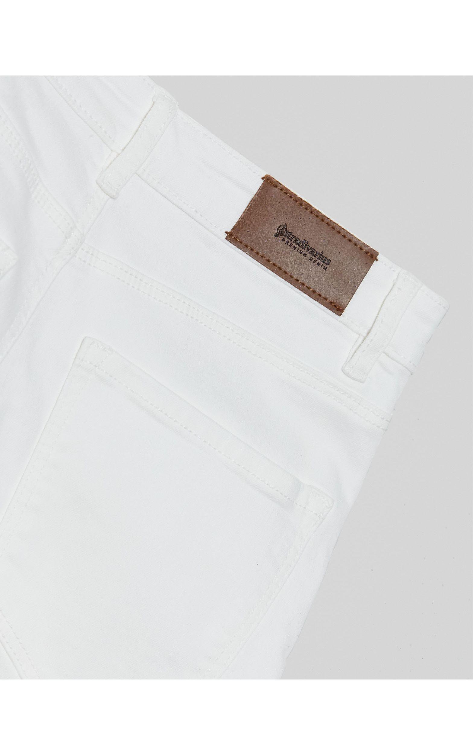 Stradivarius Denim Crop Flare Jeans in 