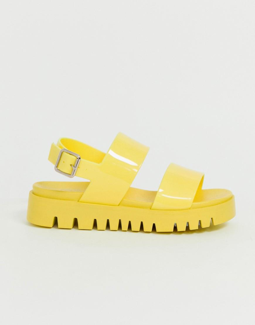fadey chunky jelly flat sandals