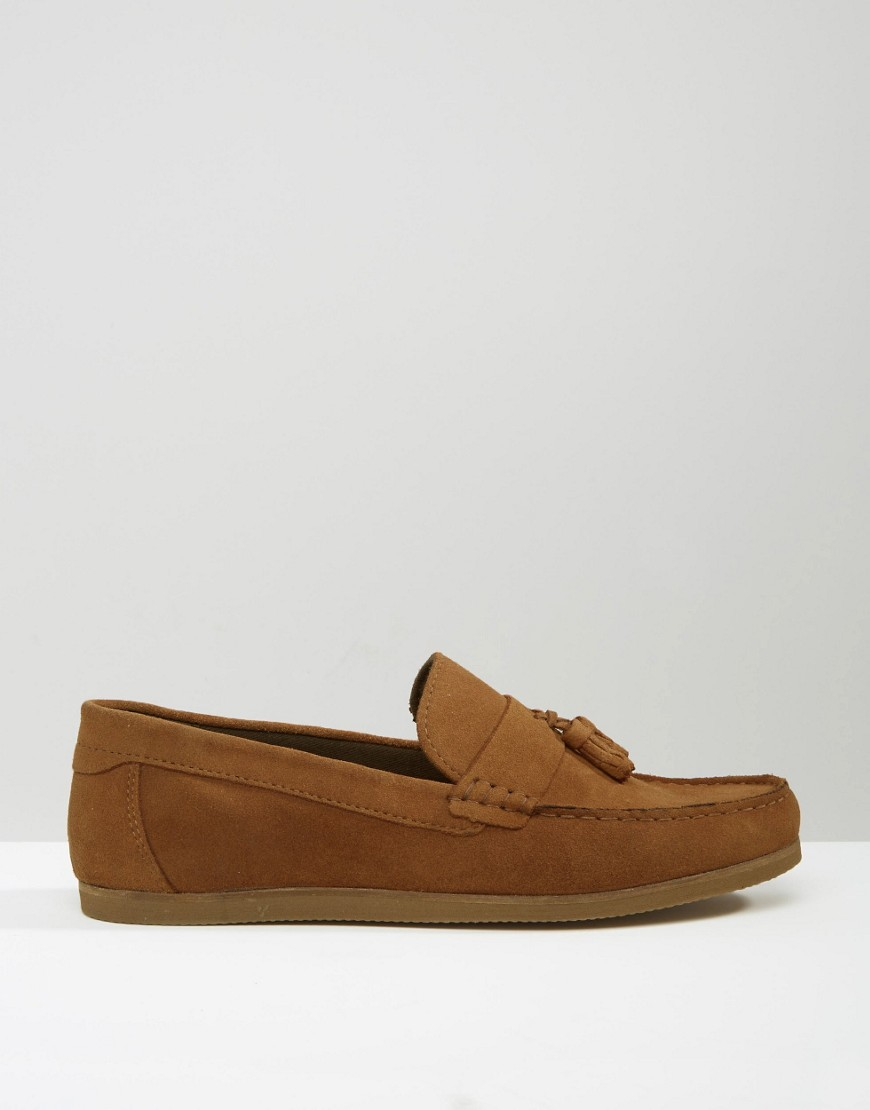 asos tan loafers
