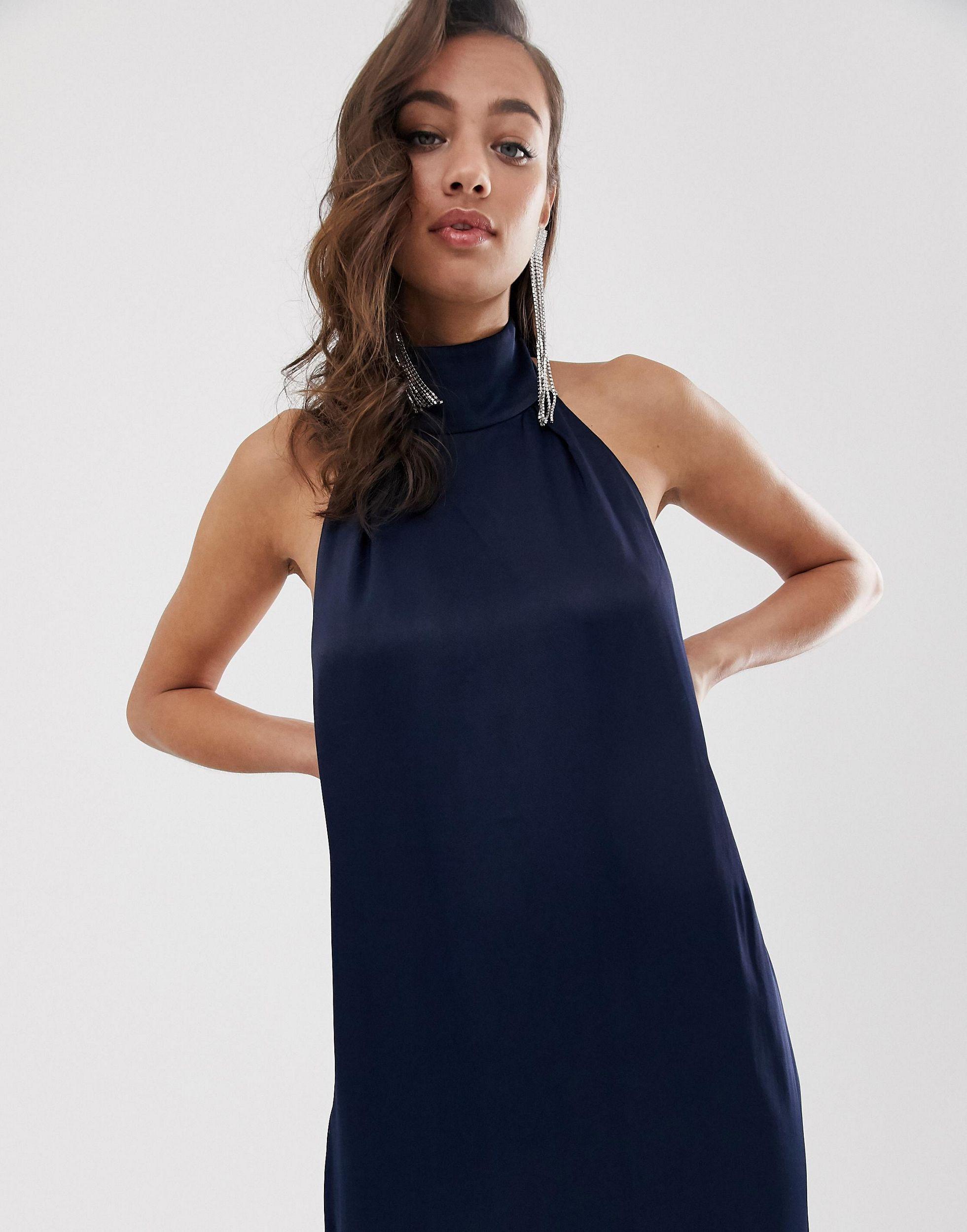 asos blue bridesmaid dress Halter Neck Satin Prom Dress Dress Asos Ice Blue Dress ZAPAKASA Women Bridgerton Daphne Dress Regency pfseasonalall_u25 Men's Size:12 US
