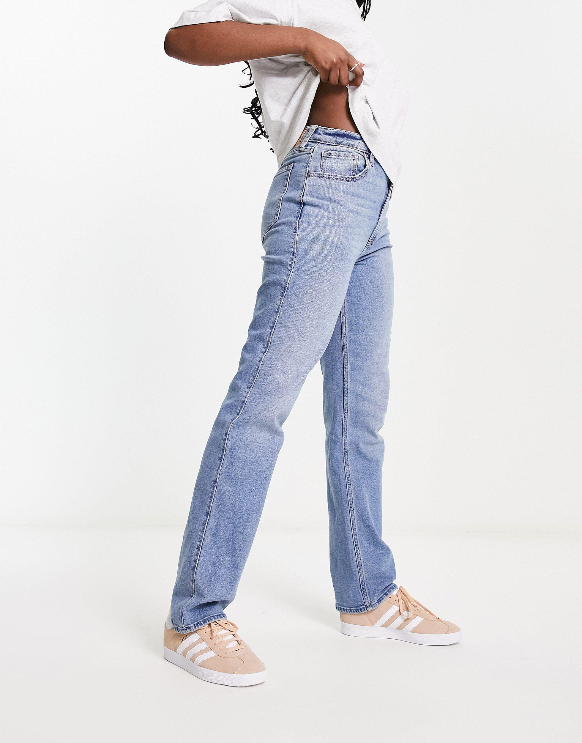 Hollister straight leg jeans deals