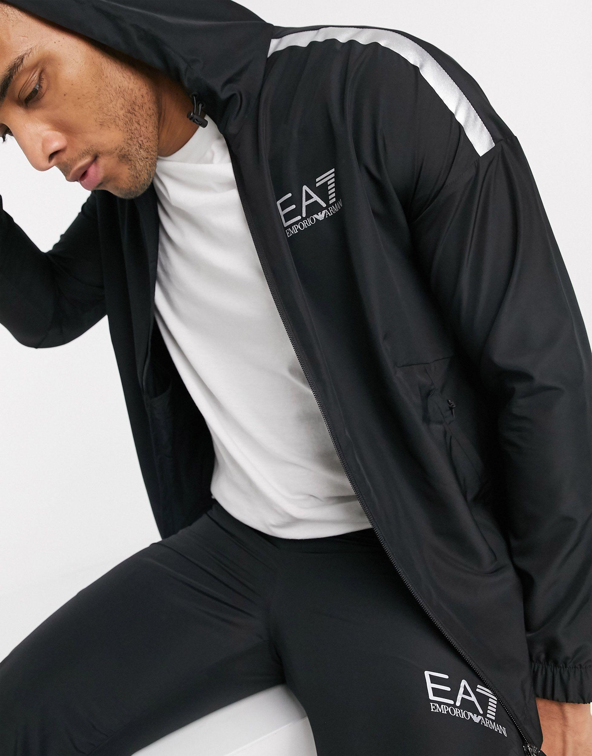 Armani - Ventus 7 - Tuta sportiva tecnica nera con logo a contrasto da Uomo  di EA7 in Nero | Lyst