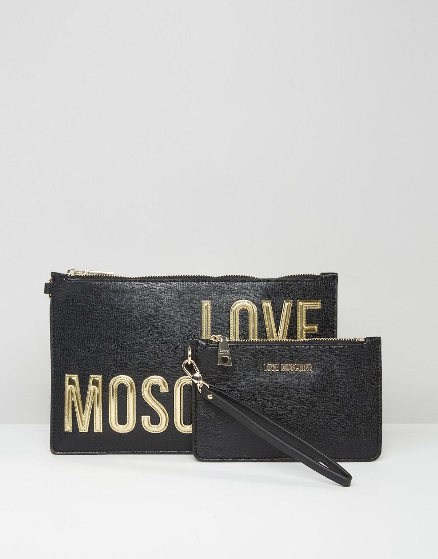 love moschino clutch bags