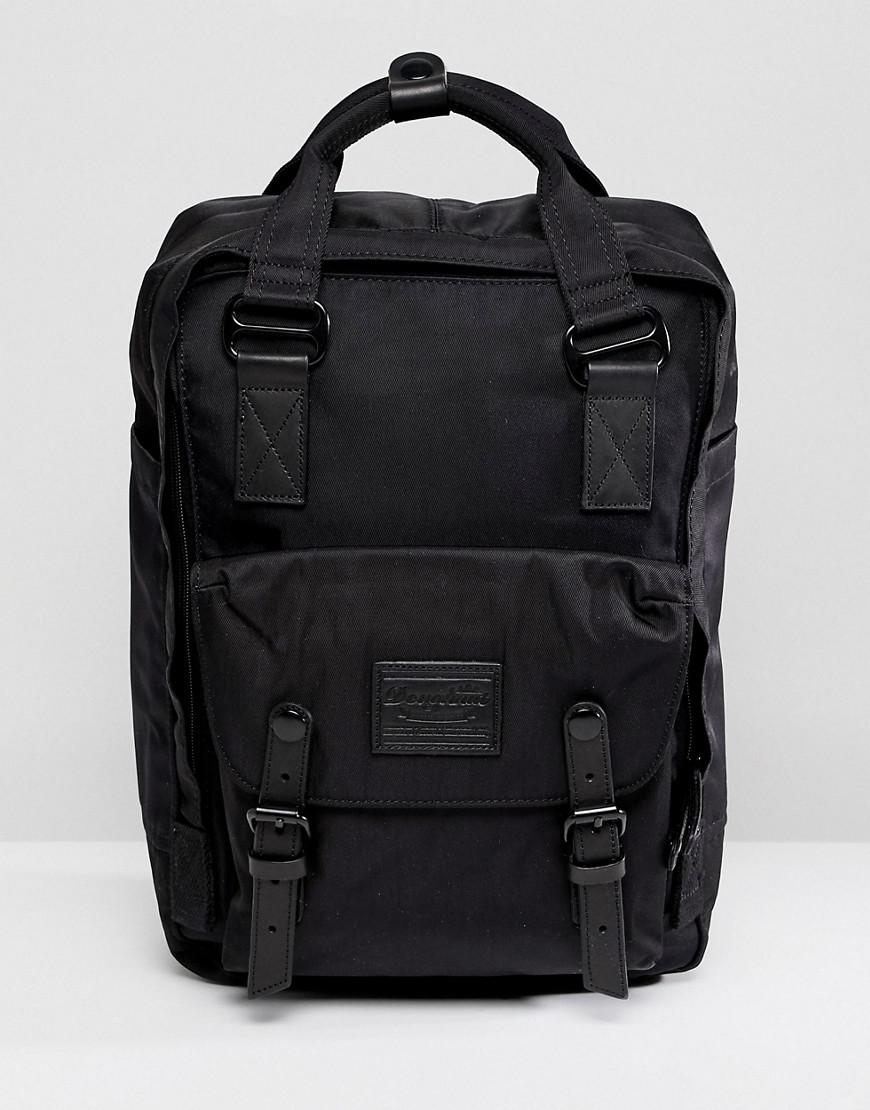 black doughnut backpack