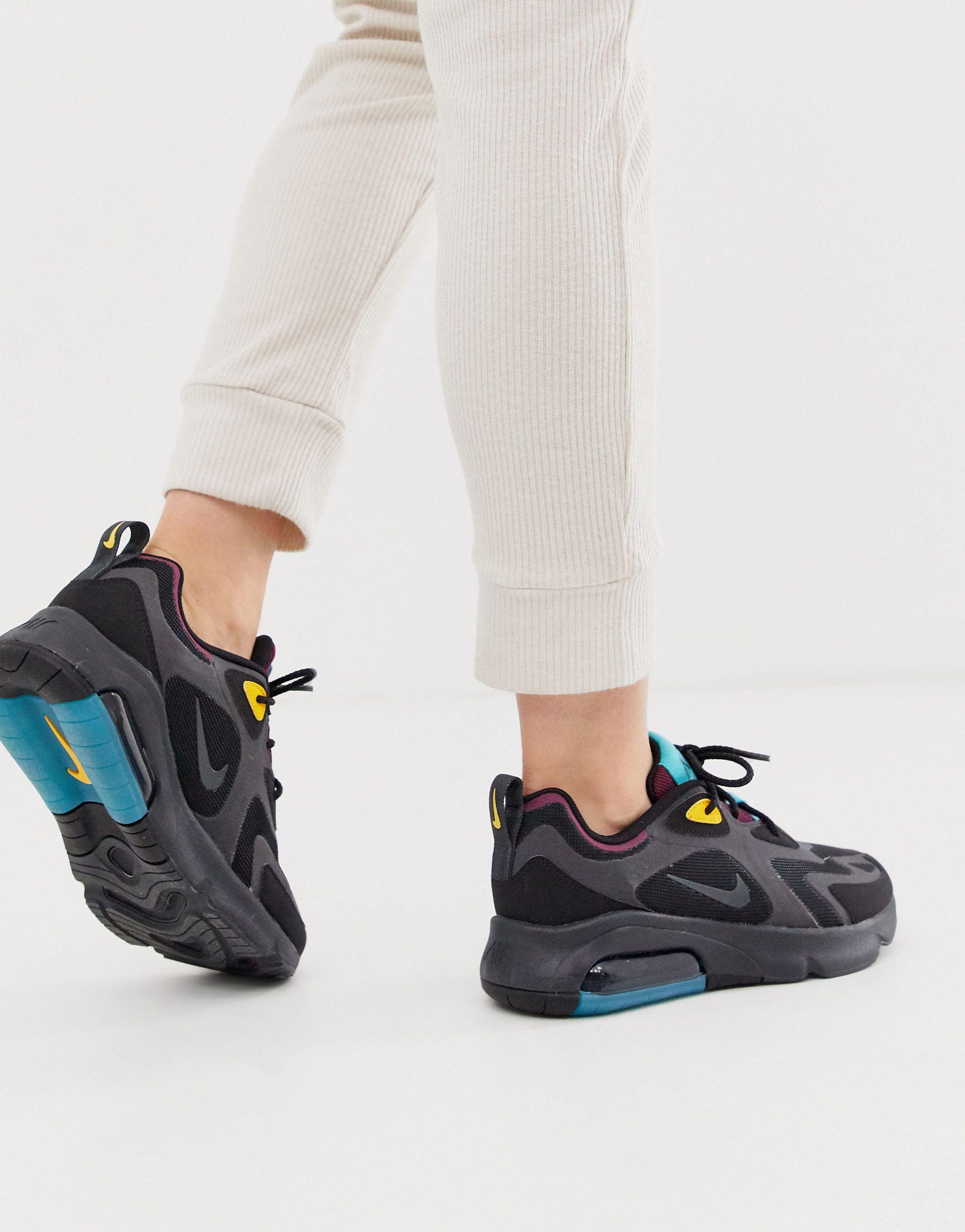 Nike Rubber Air Max 200 Shoe (black) - Clearance Sale - Lyst