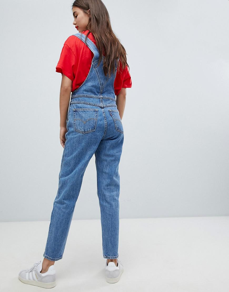 levi's mom denim overalls