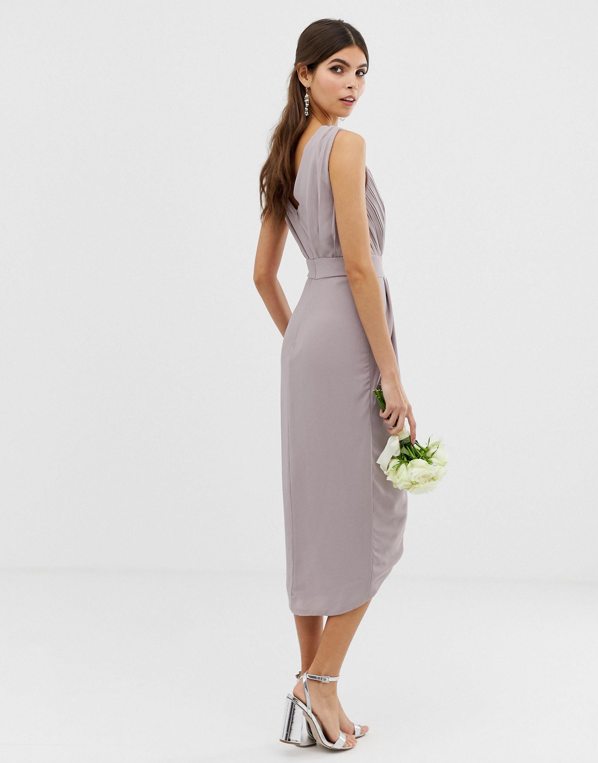 wrap embellished dress