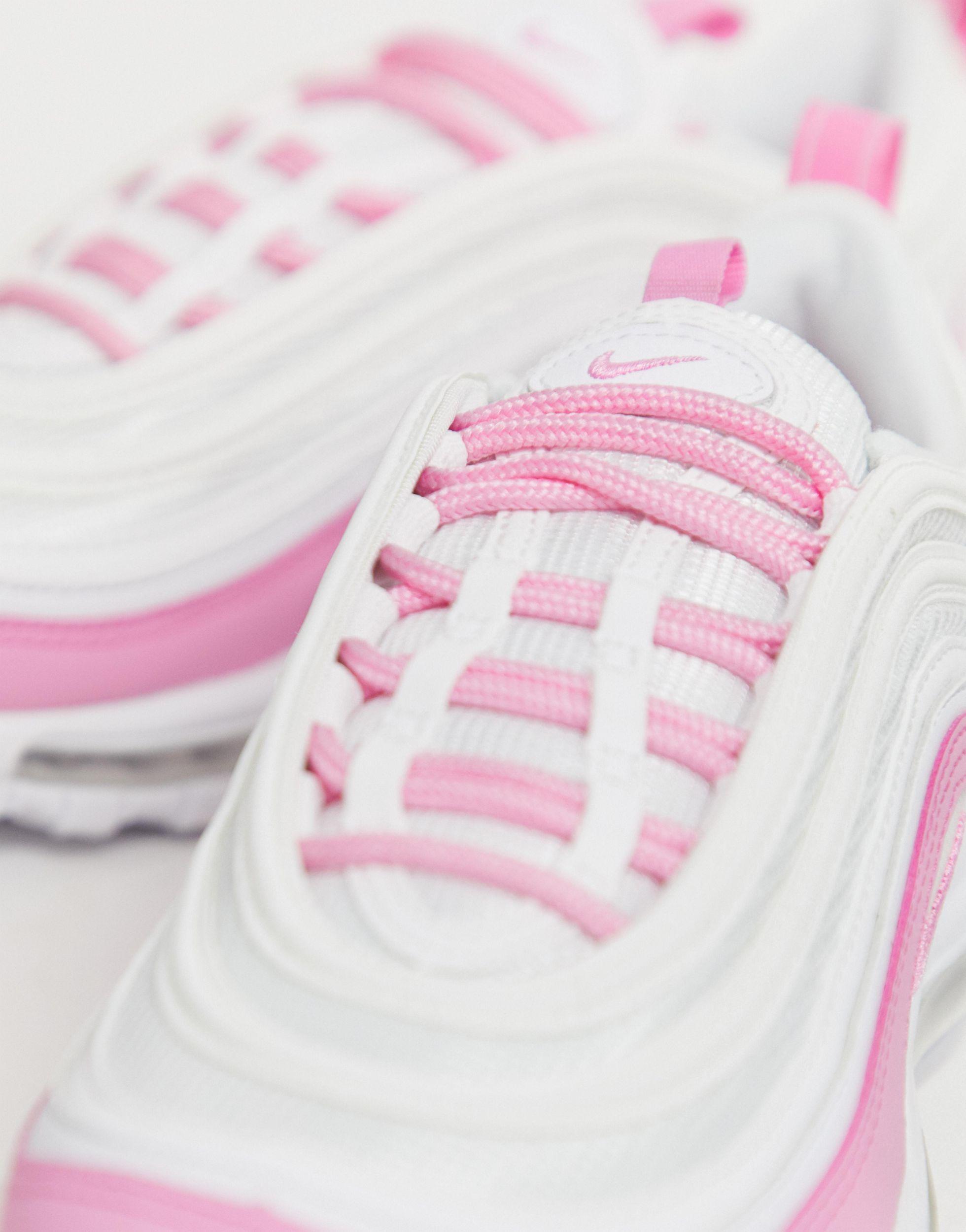 Air Max 97 - Sneakers bianche e rosa di Nike in Bianco - Lyst Air Max 97 - Sneakers bianche e rosa di Nike in Bianco - Lyst