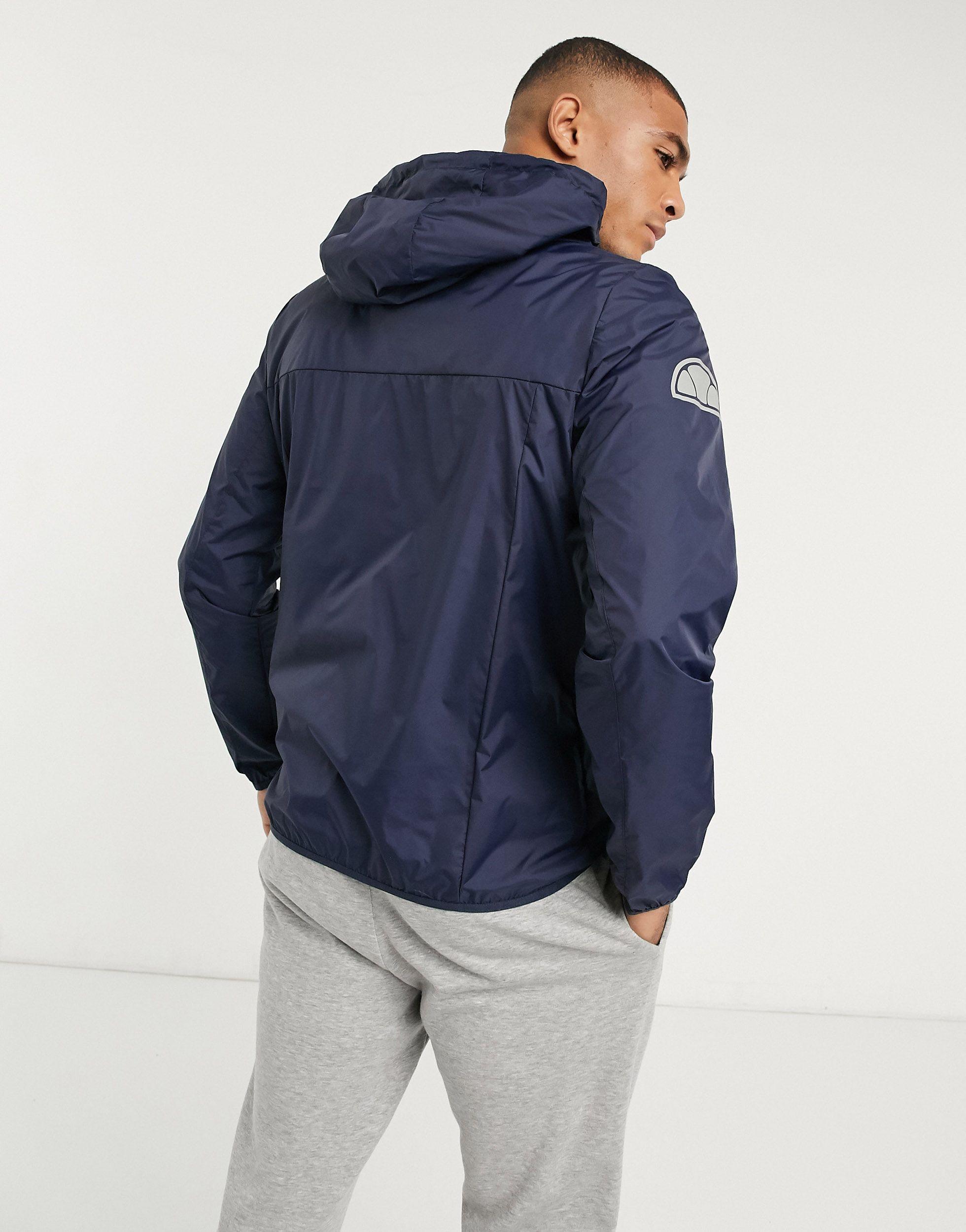 navy blue hoodless jacket