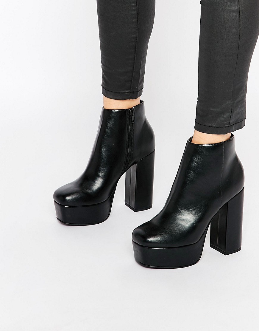 asos electrifying platform ankle boots