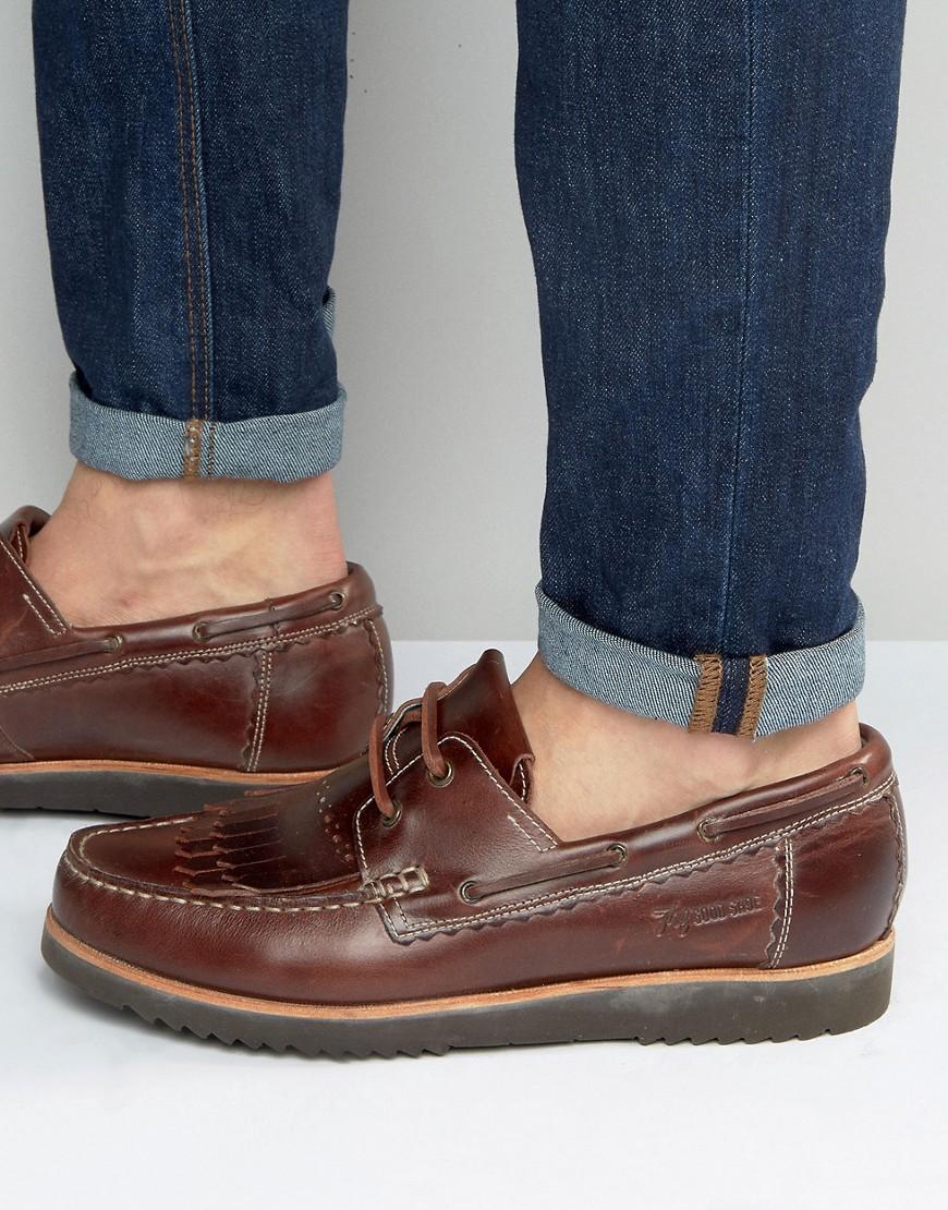 Grenson Stevie Leather Boat Shoes in 