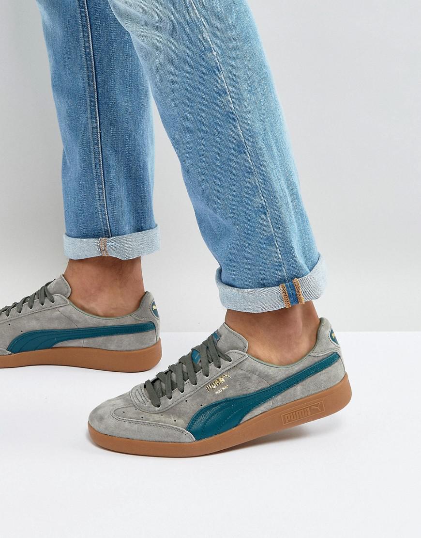PUMA Suede Madrid Trainers in Green for Men | Lyst