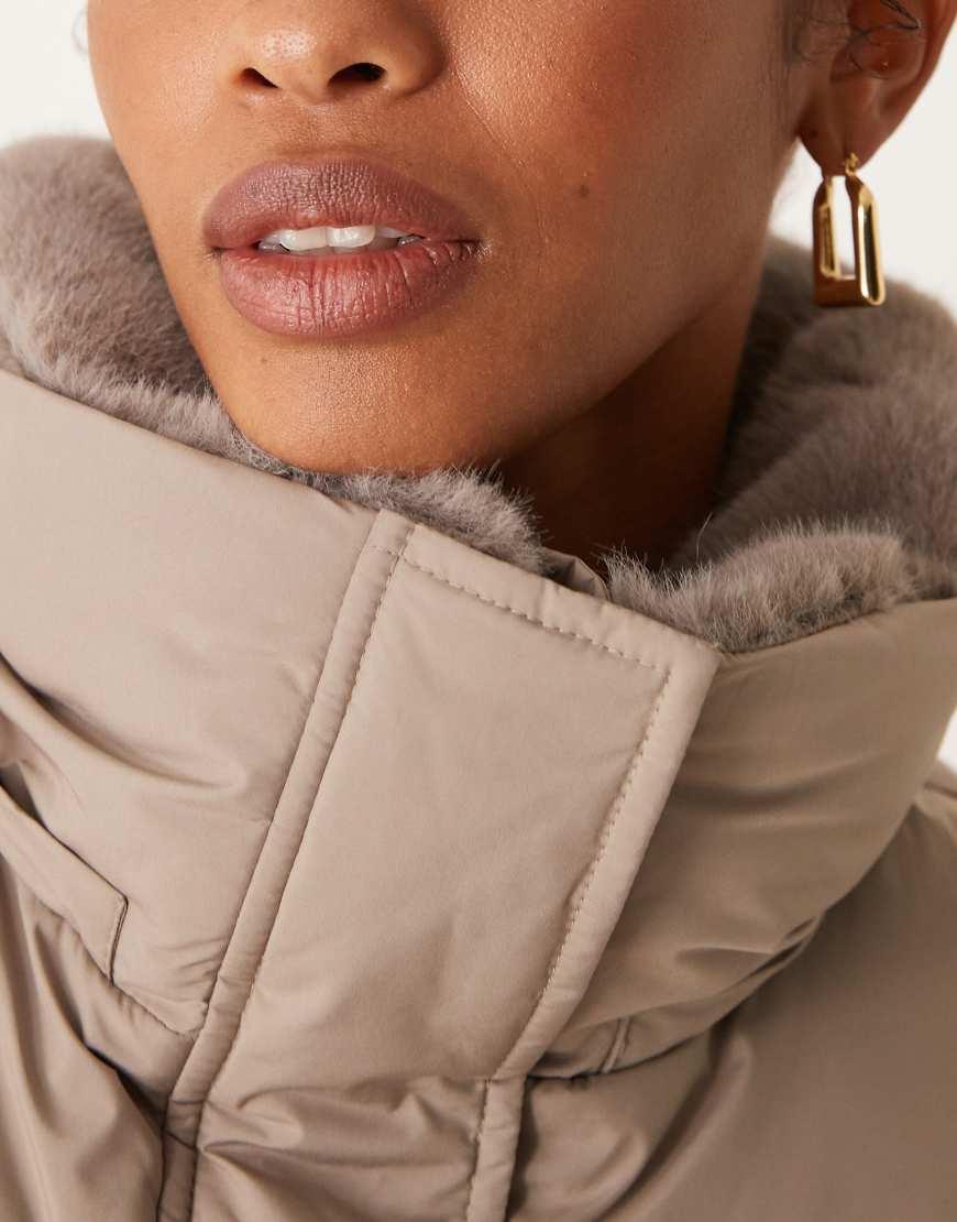 Abercrombie Fitch Ultra Classic Puffer Jacket in Natural Lyst UK