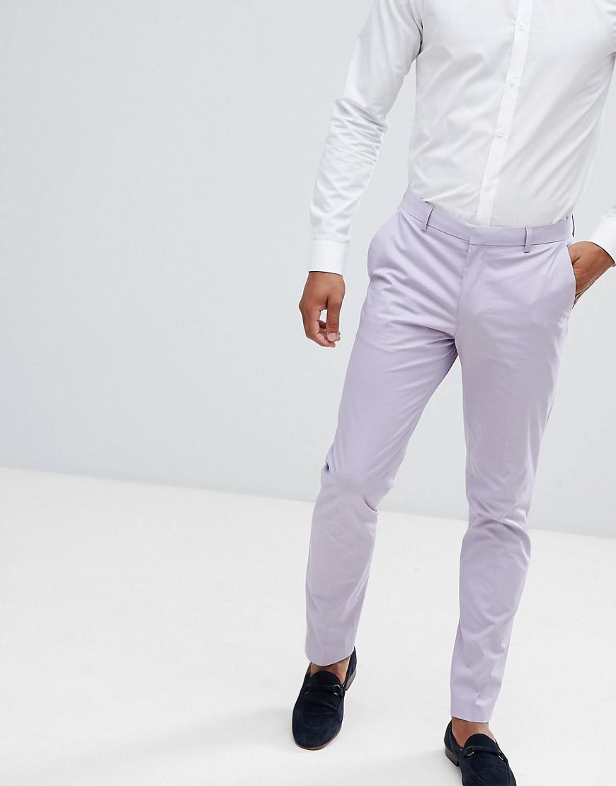 lilac suit trousers