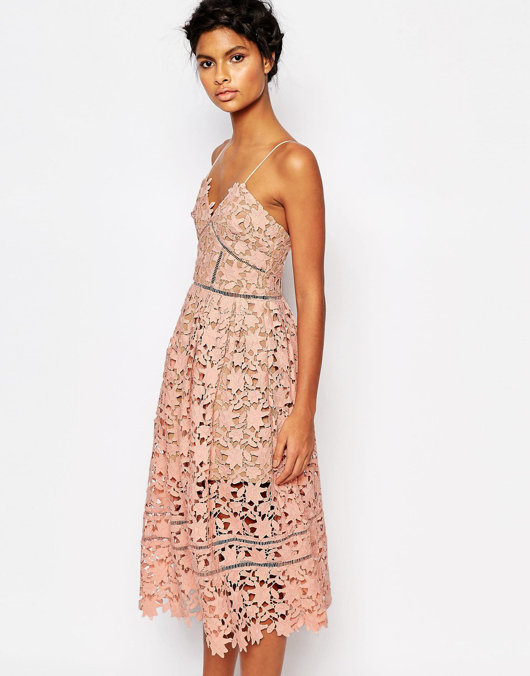 self portrait blush dress