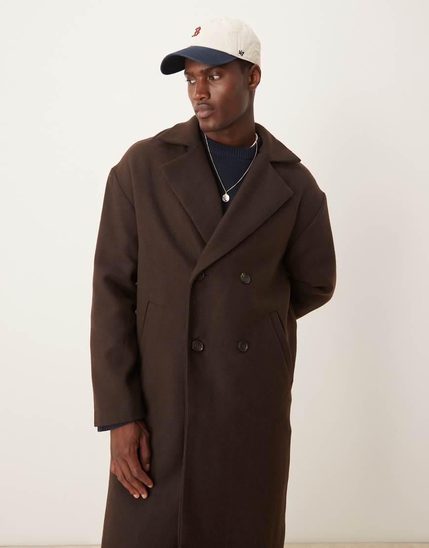New look mens pea coat best sale