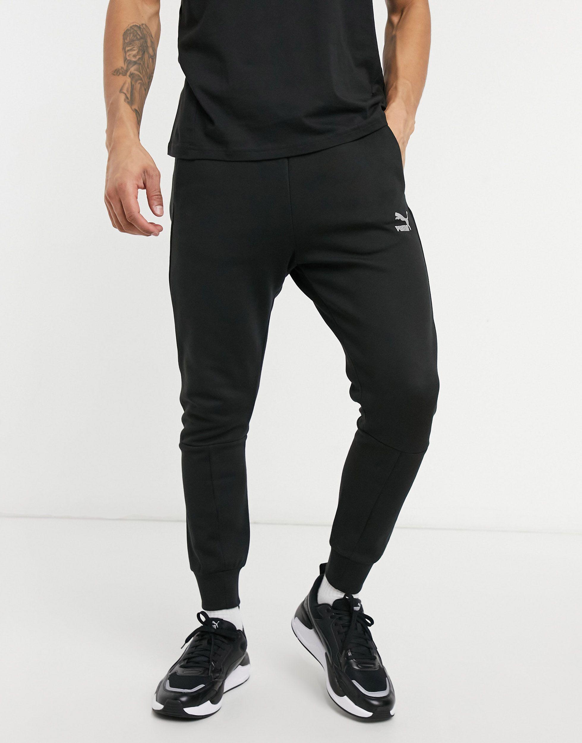 PUMA Classics Tech Sweatpants in Black for Men - Lyst