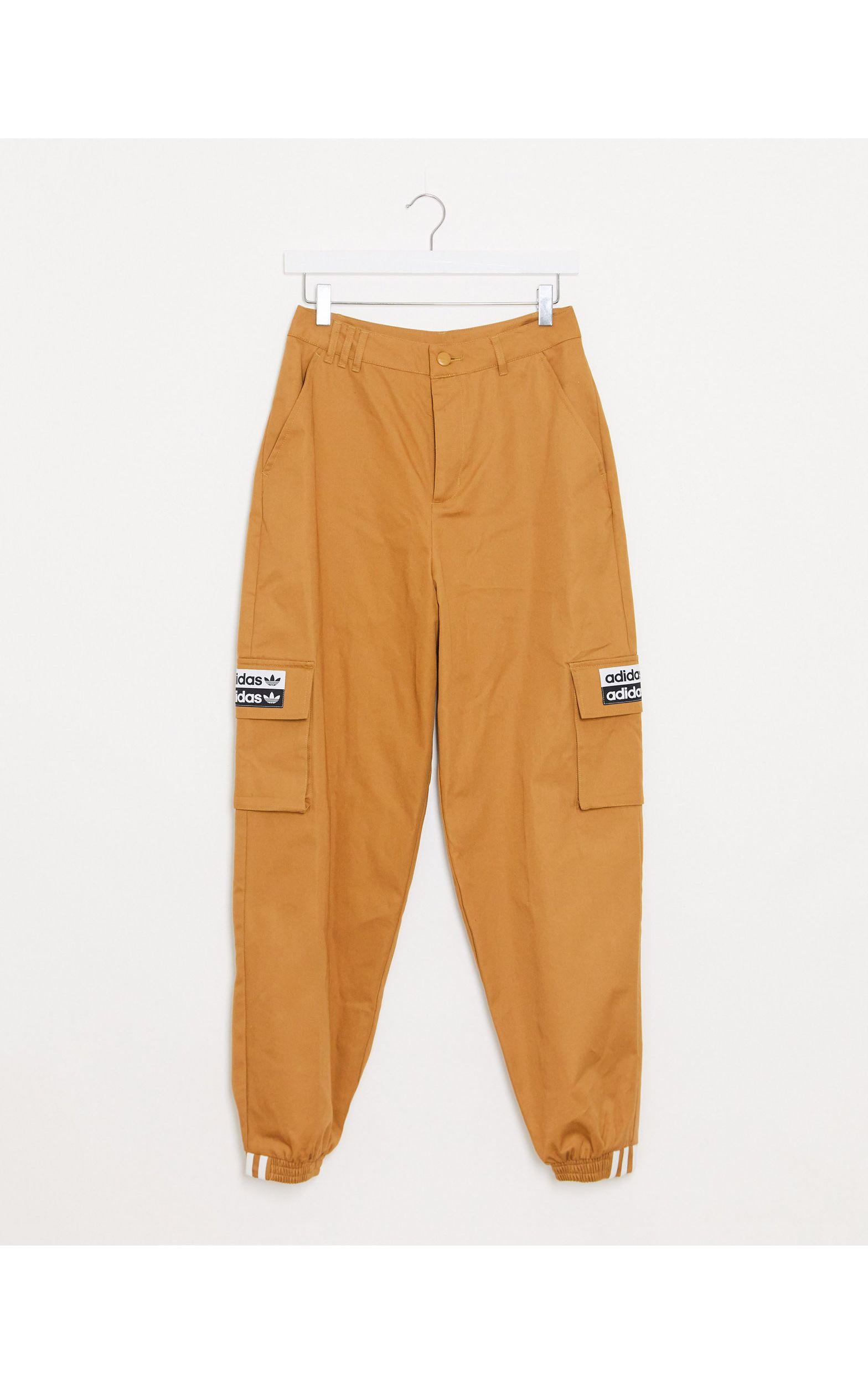 adidas Originals Ryv Cargo Pants in Brown | Lyst