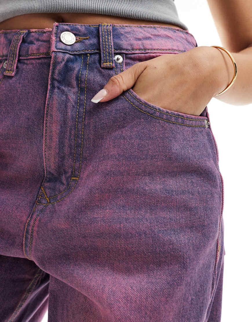 Vaqueros de pernera recta en Morado de mujer Lyst