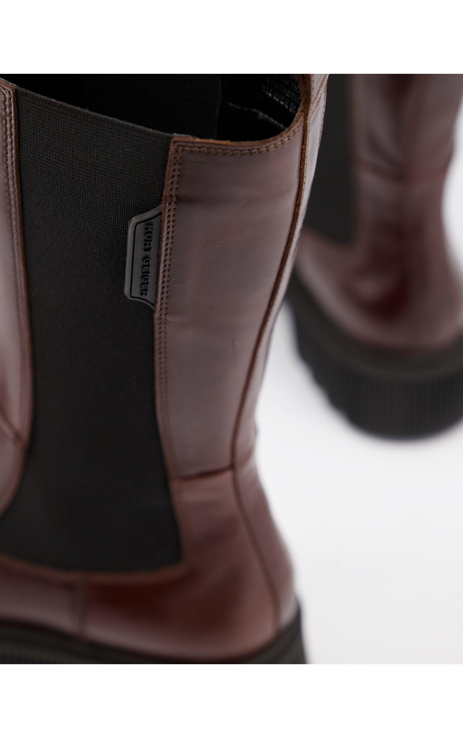 Kurt Geiger Stint Calf Boot in Brown 