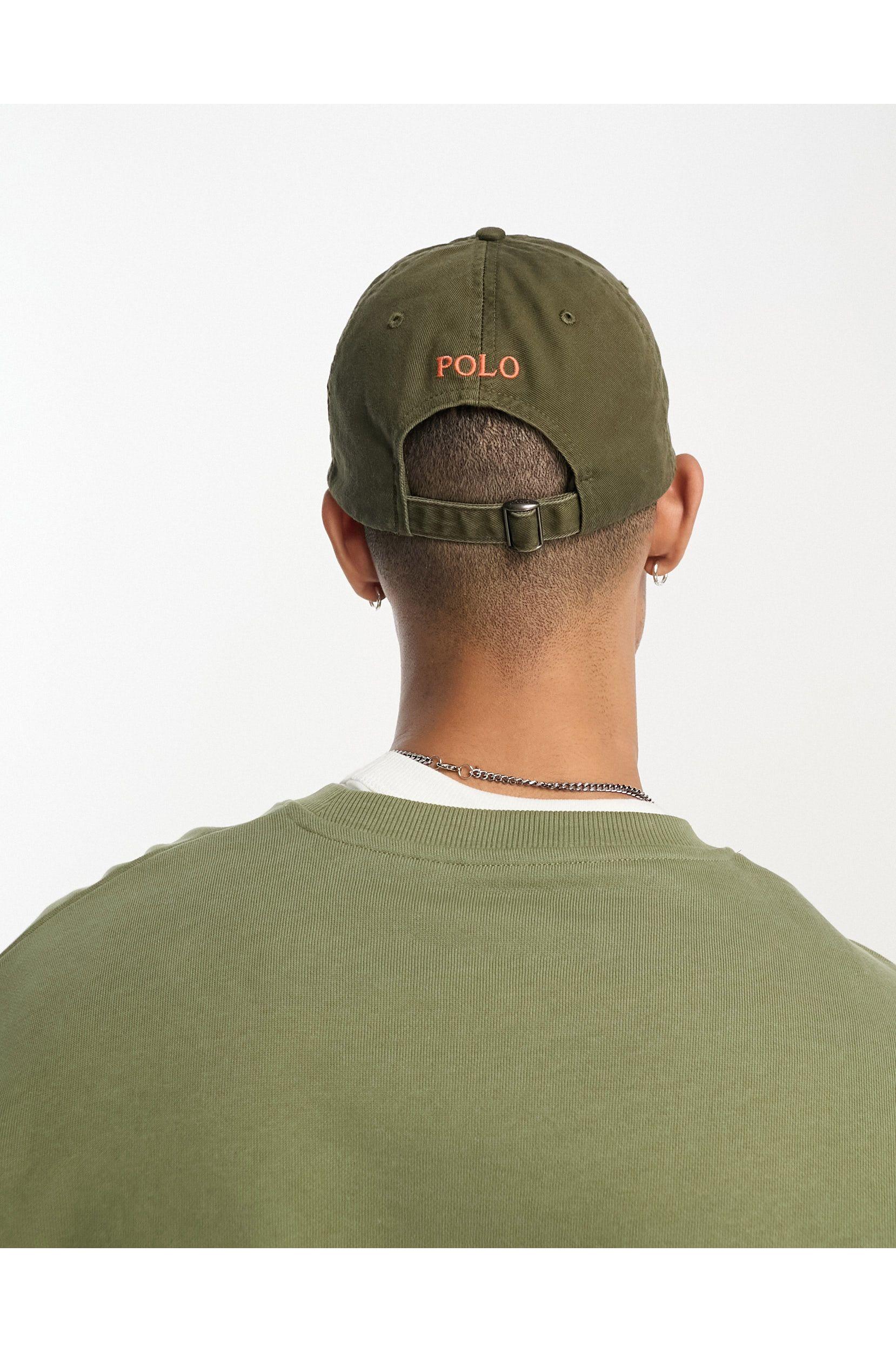 Olive green shop polo hat