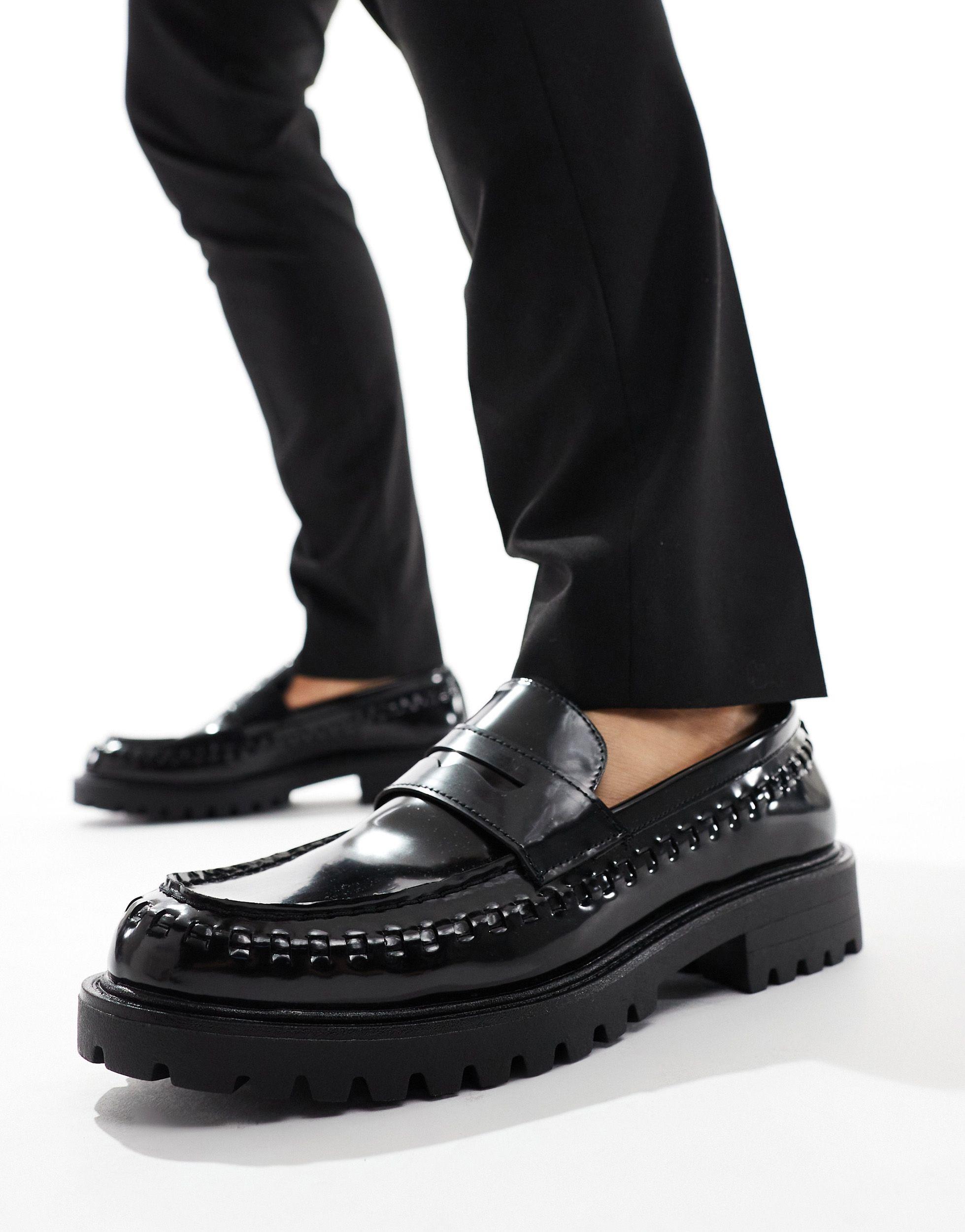 mens chunky loafers