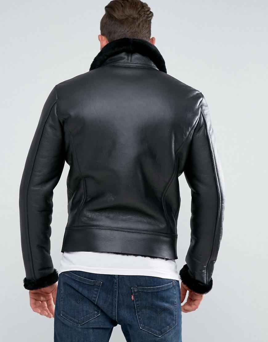 schott shearling flight jacket