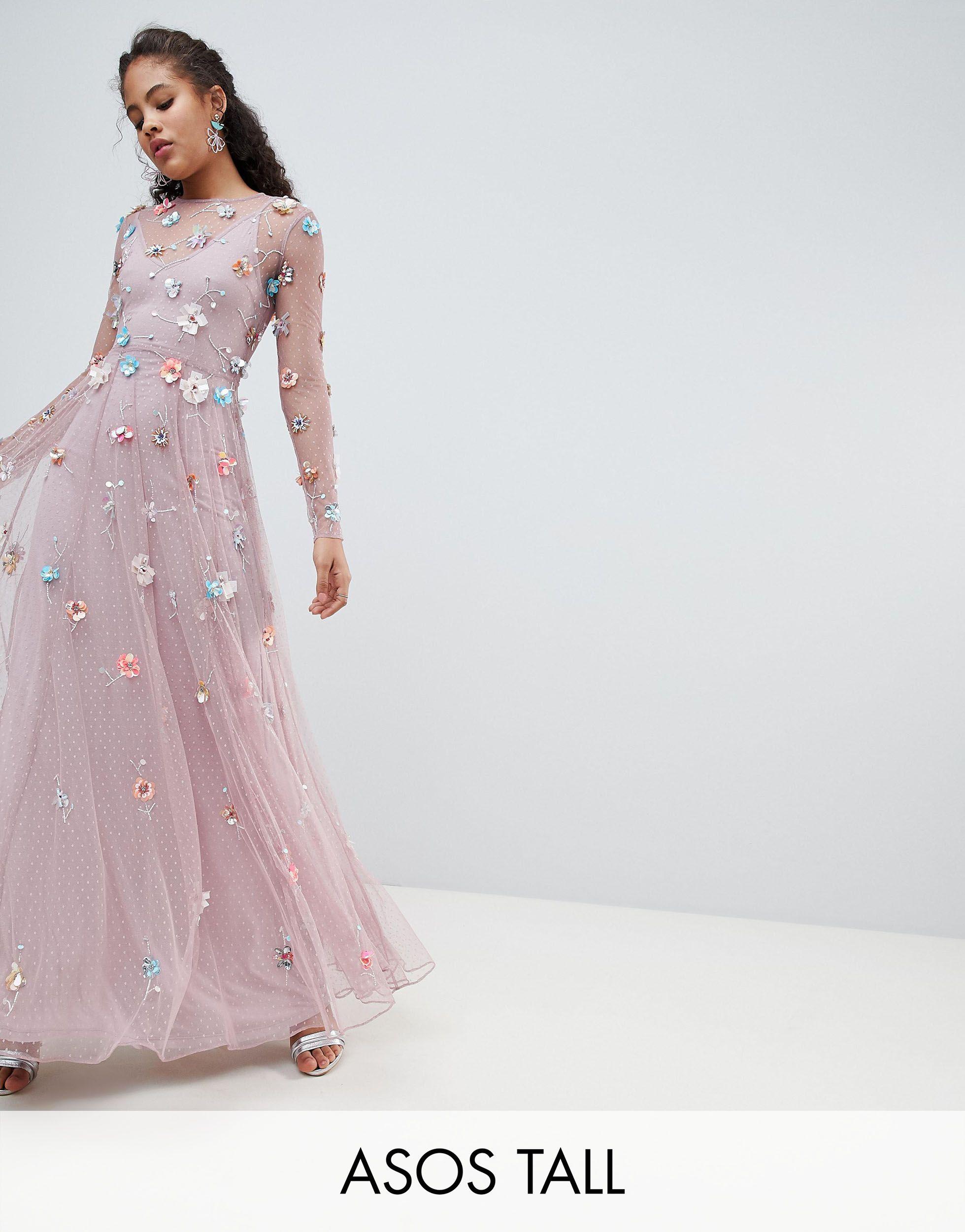 asos edition nouveau crystal embellished maxi dress