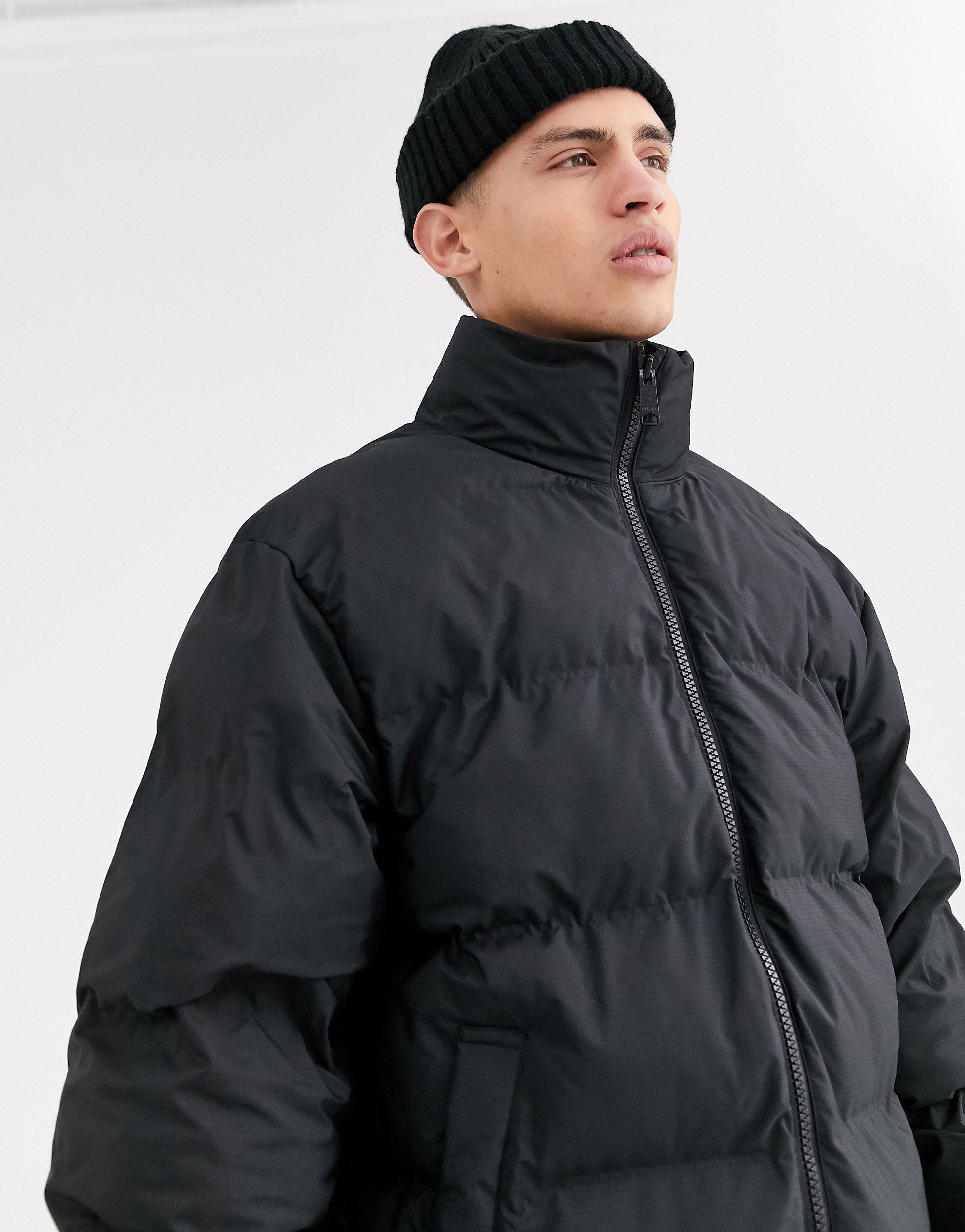 Weekday Cole Puffer Jacket in Gray for Men Lyst