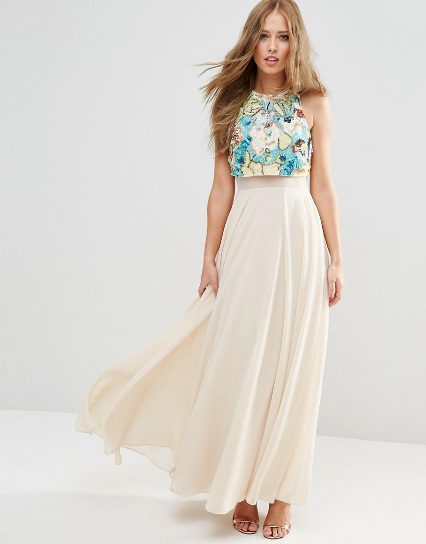 multicoloured maxi dress